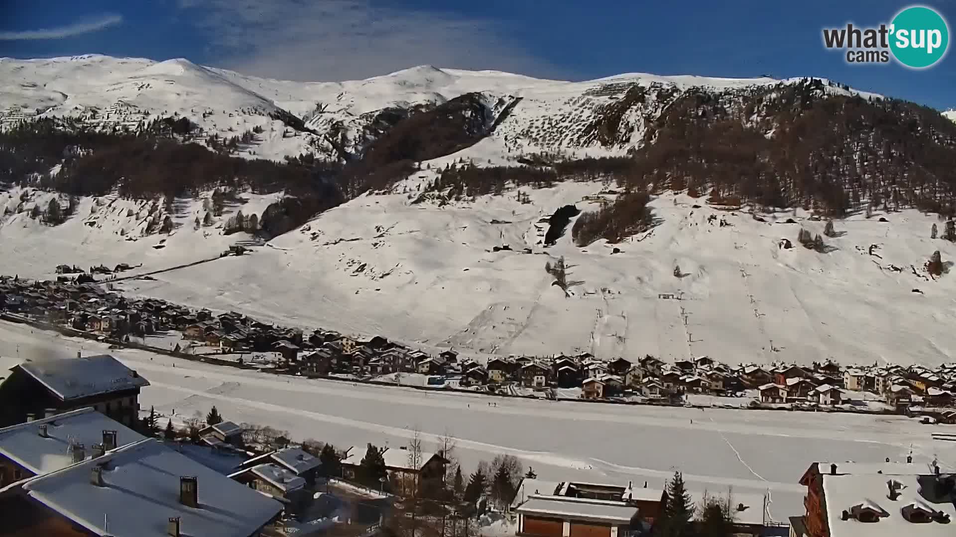 Increíble webcam de Livigno, vista panorámica desde el hotel Teola