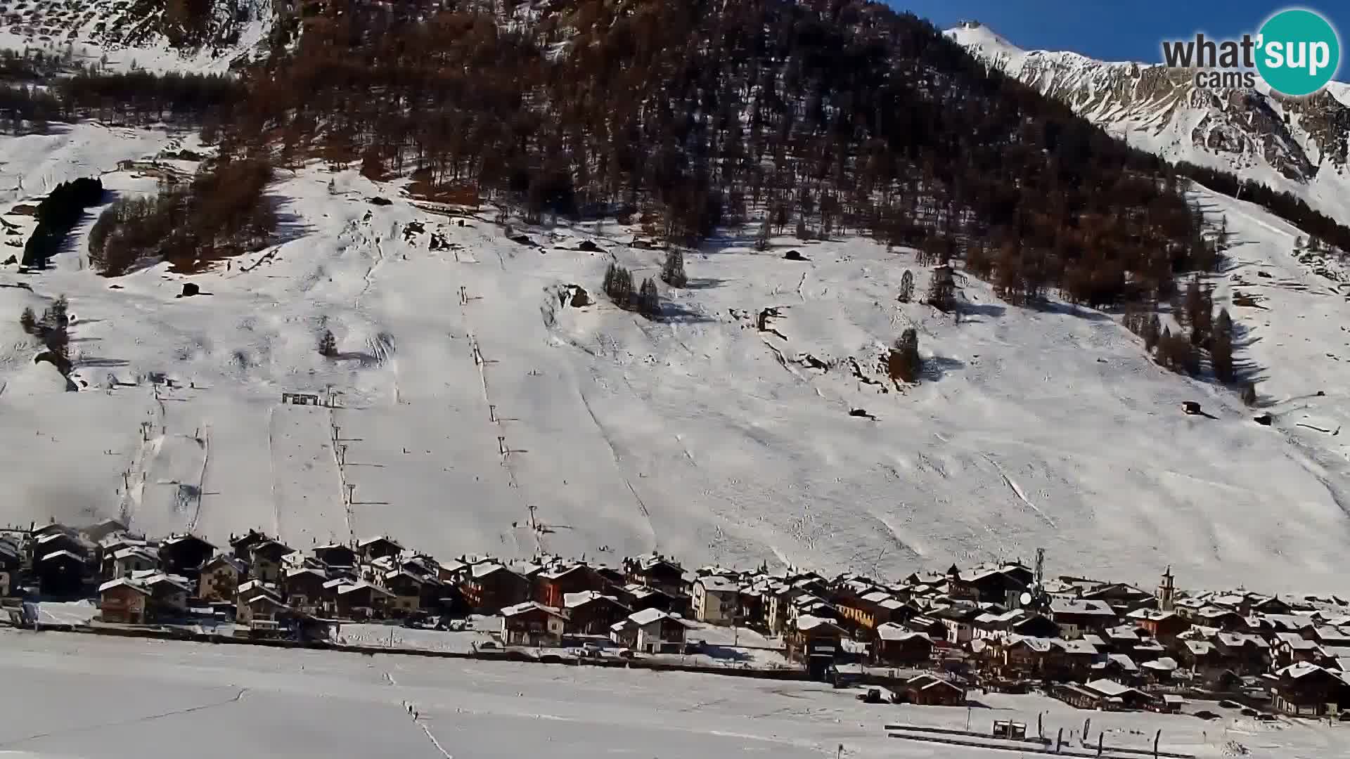 Increíble webcam de Livigno, vista panorámica desde el hotel Teola