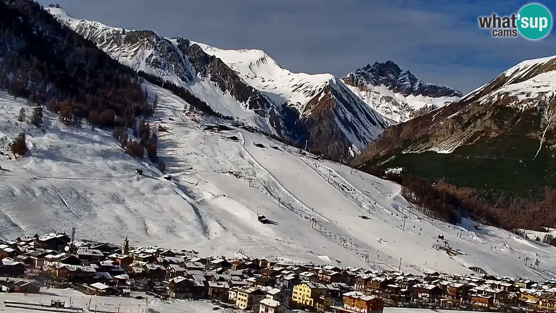 Superbe web camera Livigno, vue panoramique depuis l’hôtel Teola