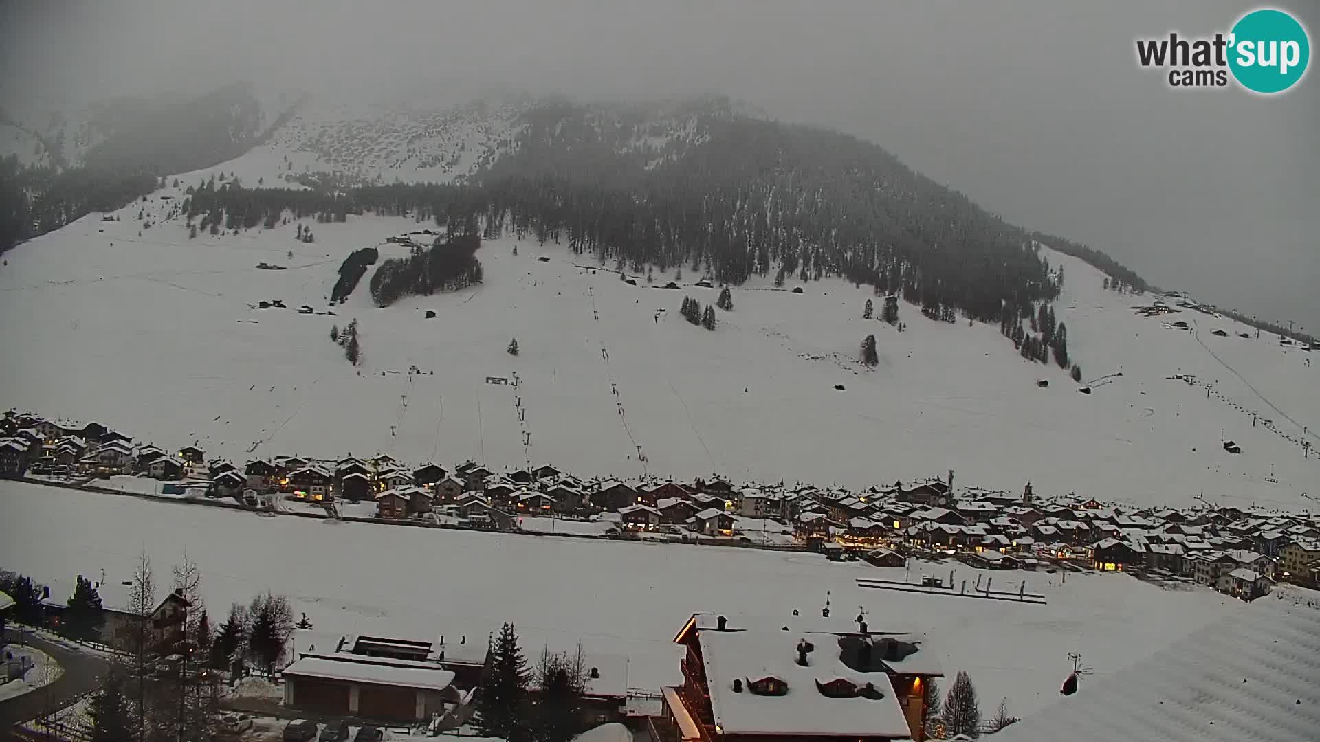 Superbe web camera Livigno, vue panoramique depuis l’hôtel Teola