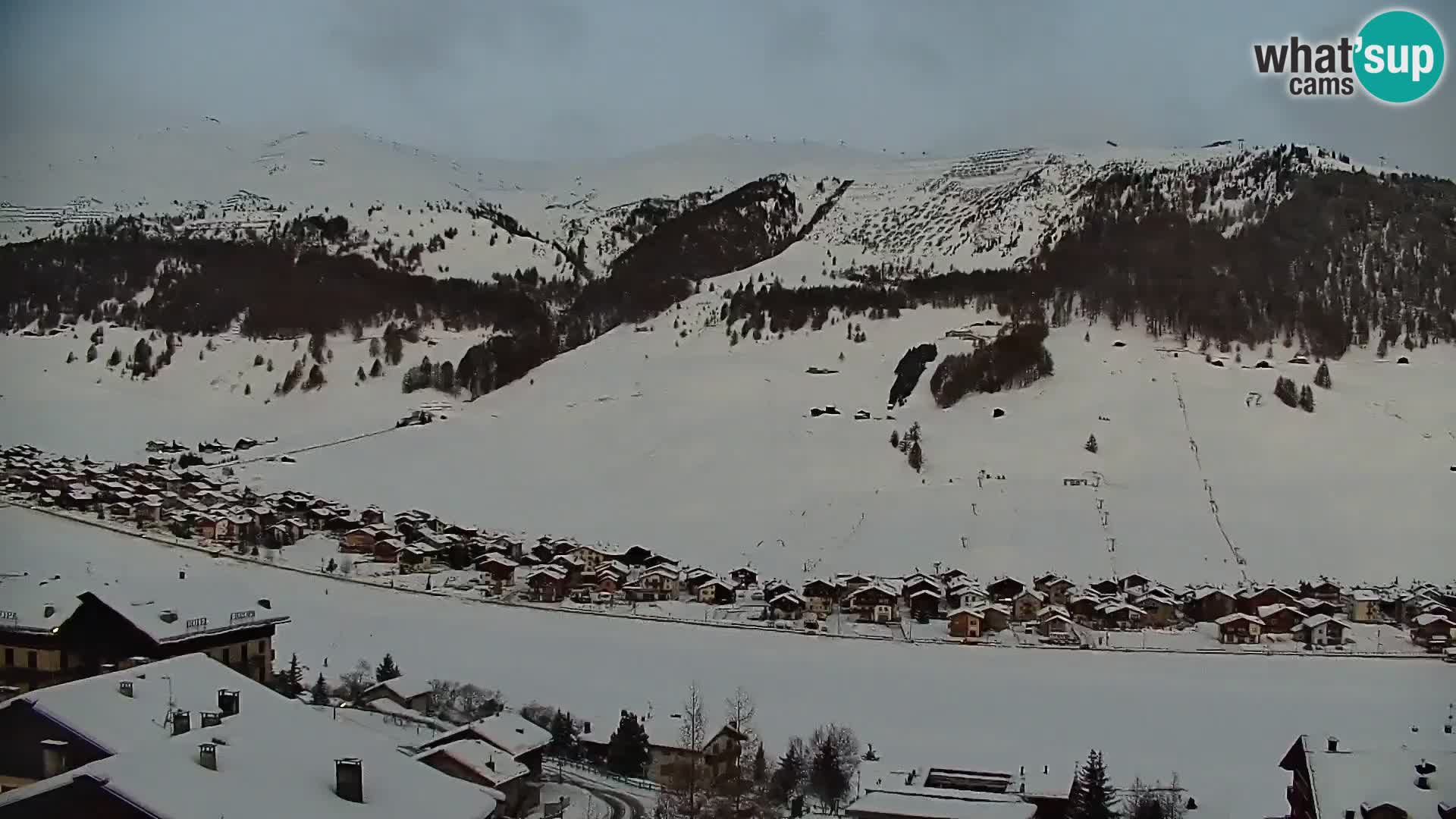 Superbe web camera Livigno, vue panoramique depuis l’hôtel Teola