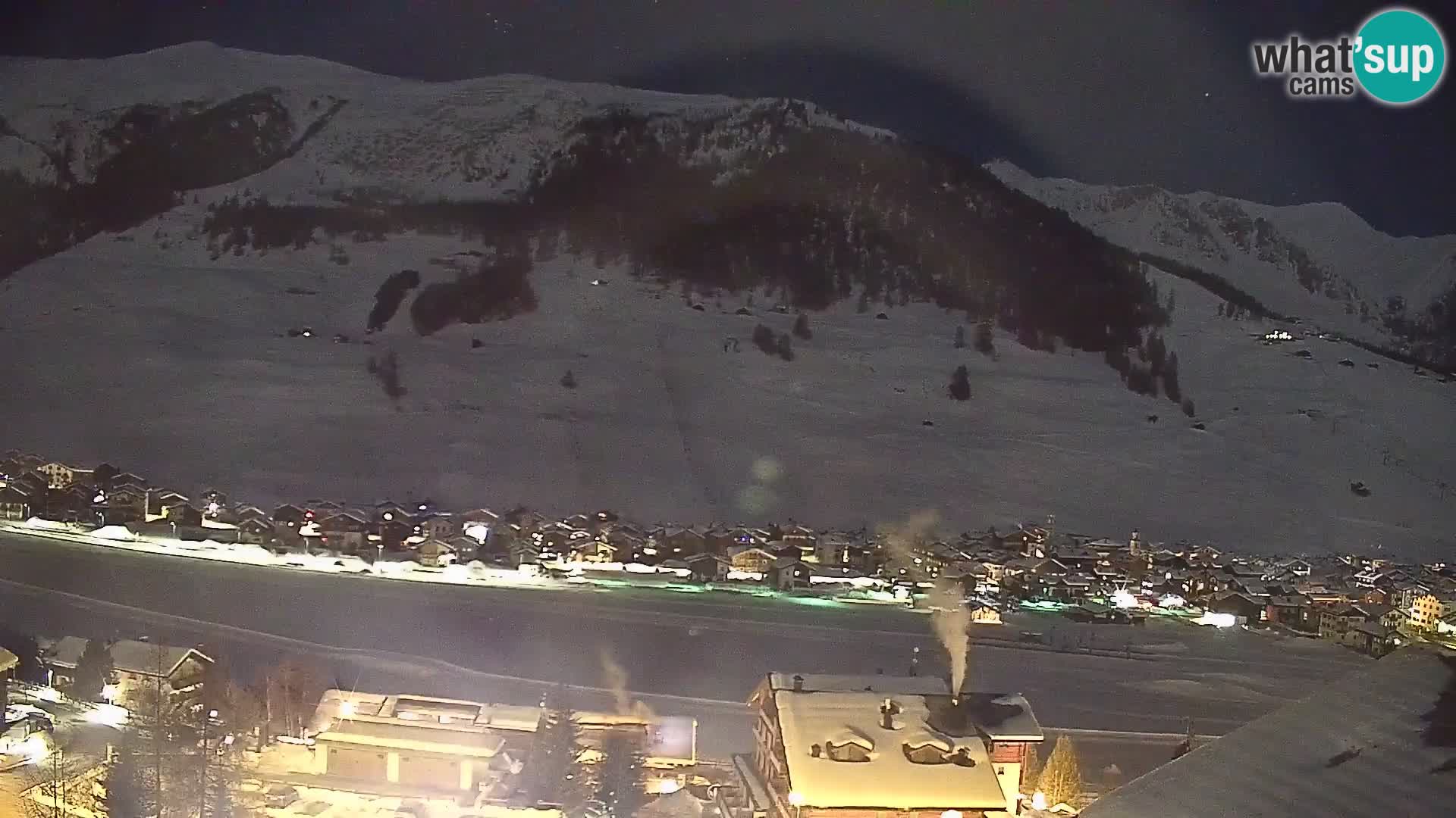 Increíble webcam de Livigno, vista panorámica desde el hotel Teola