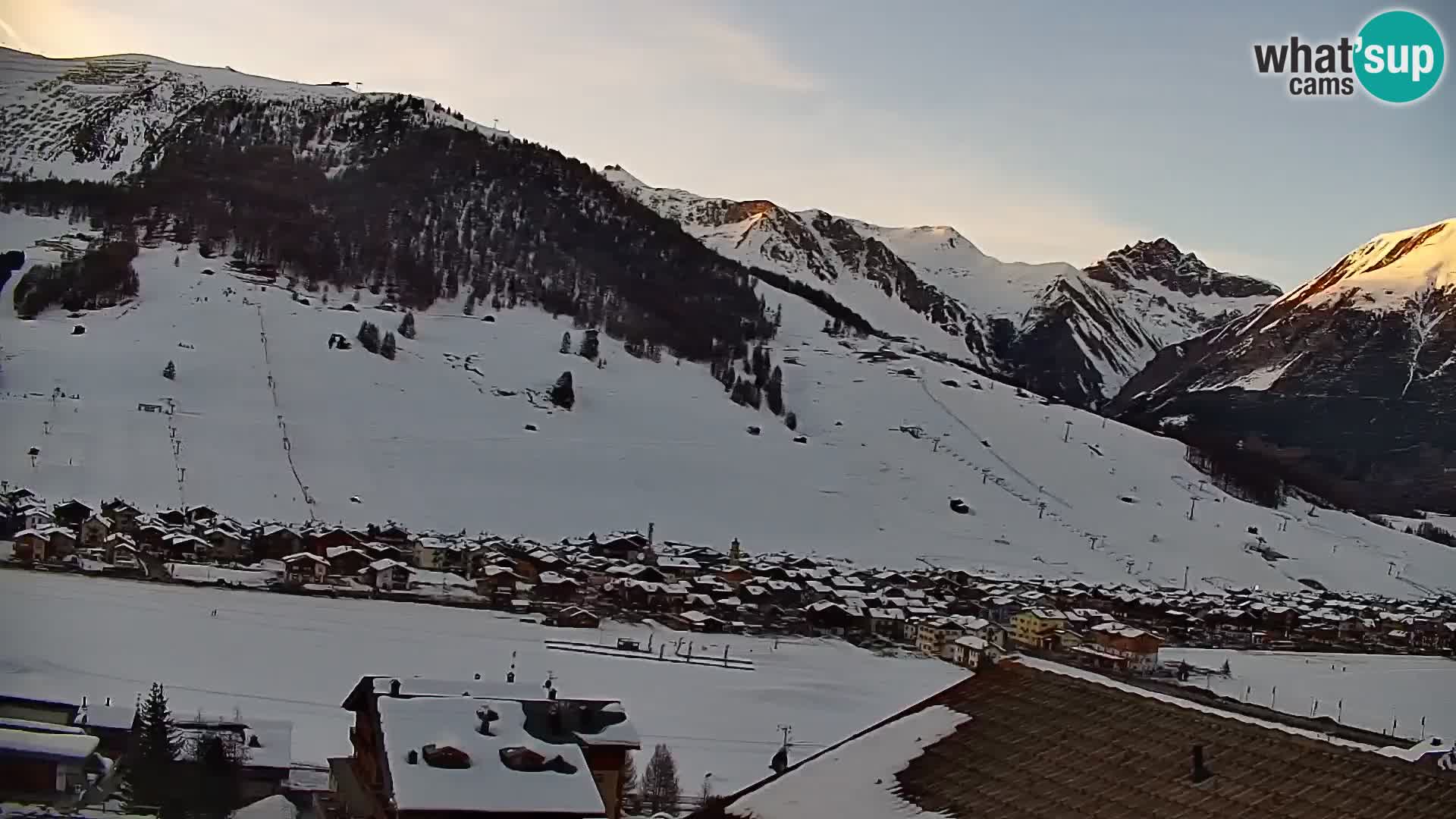 Amazing Livigno webcam panorama view from hotel Teola