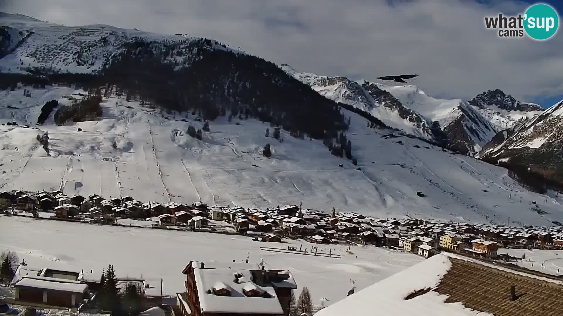 Increíble webcam de Livigno, vista panorámica desde el hotel Teola