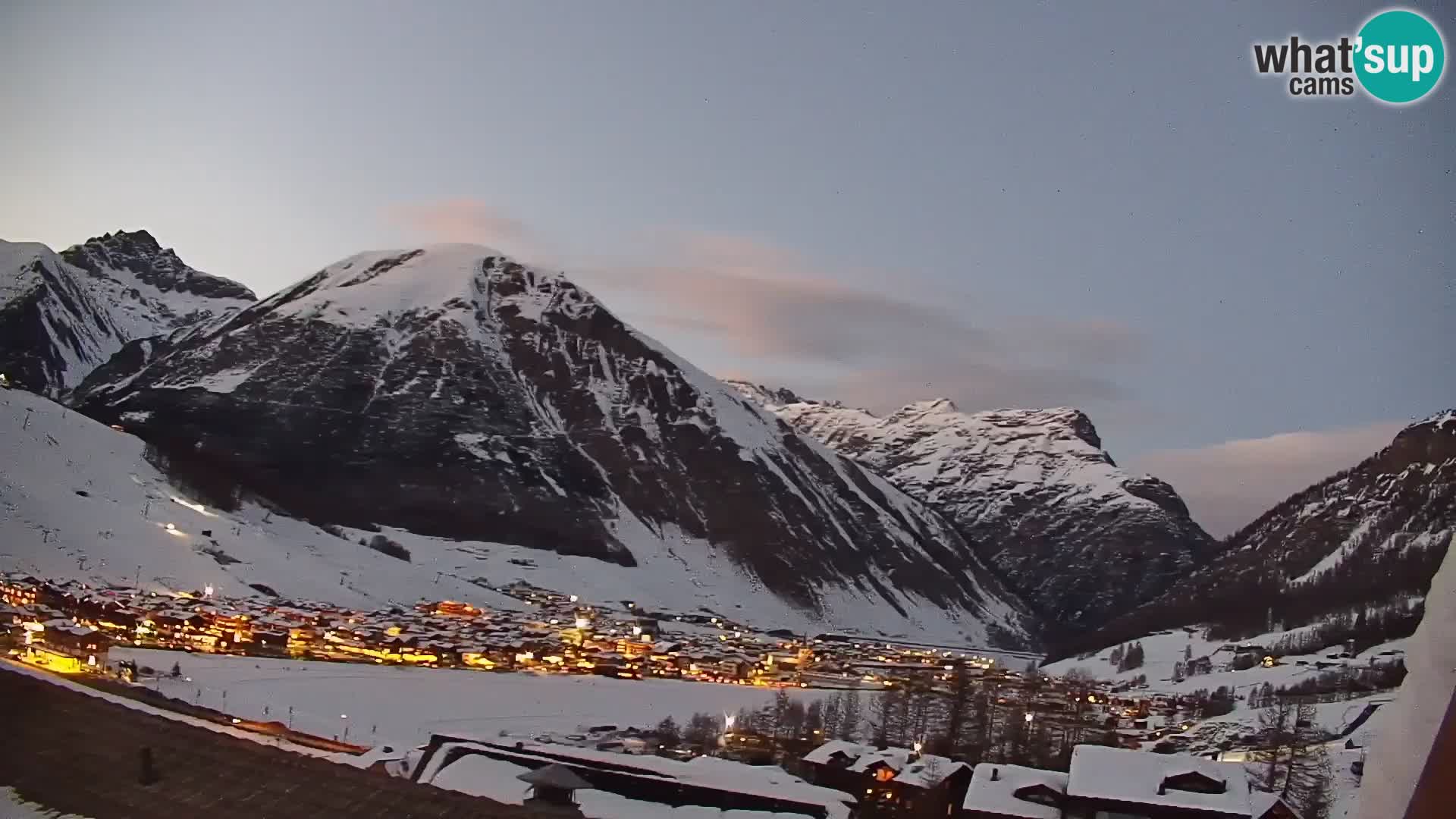 Amazing Livigno webcam panorama view from hotel Teola