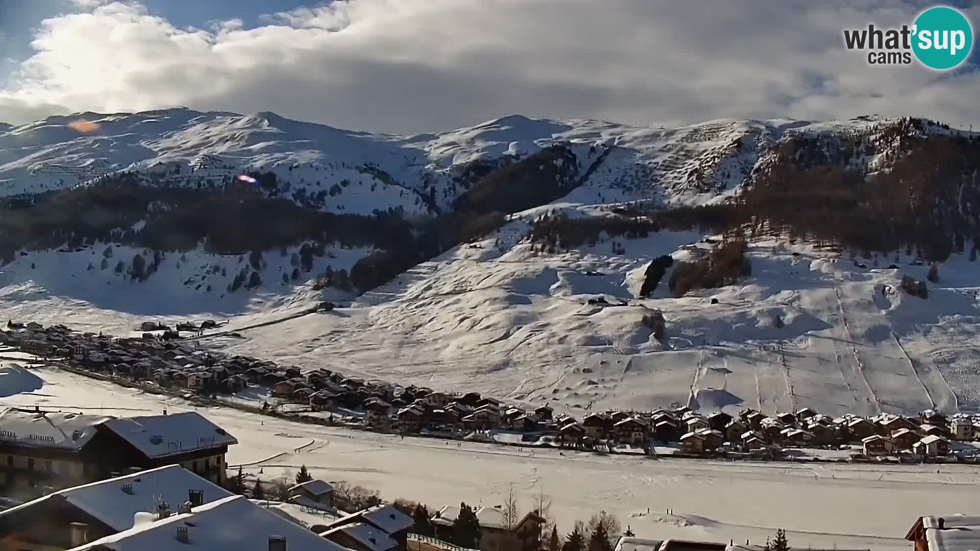 Superbe web camera Livigno, vue panoramique depuis l’hôtel Teola