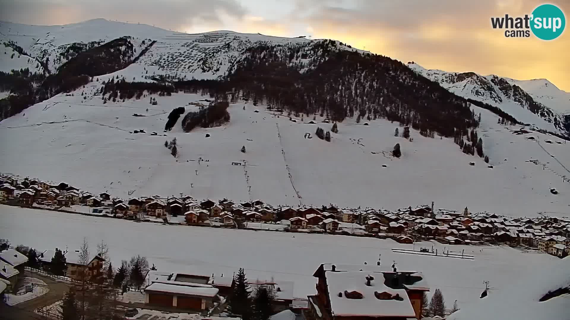 Superbe web camera Livigno, vue panoramique depuis l’hôtel Teola