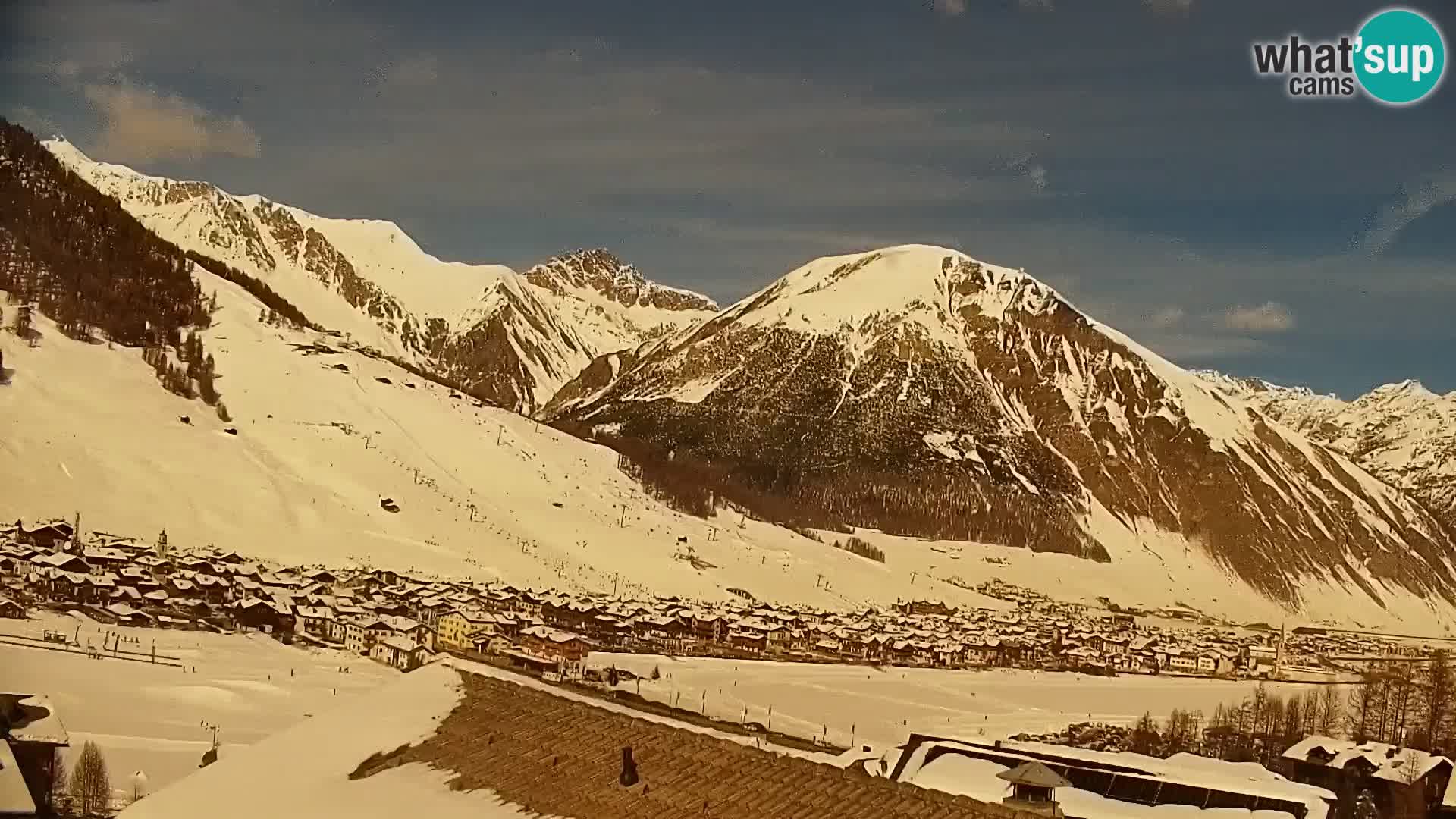 Superbe web camera Livigno, vue panoramique depuis l’hôtel Teola