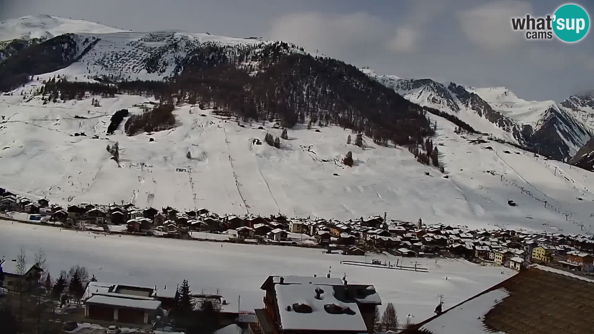 Increíble webcam de Livigno, vista panorámica desde el hotel Teola