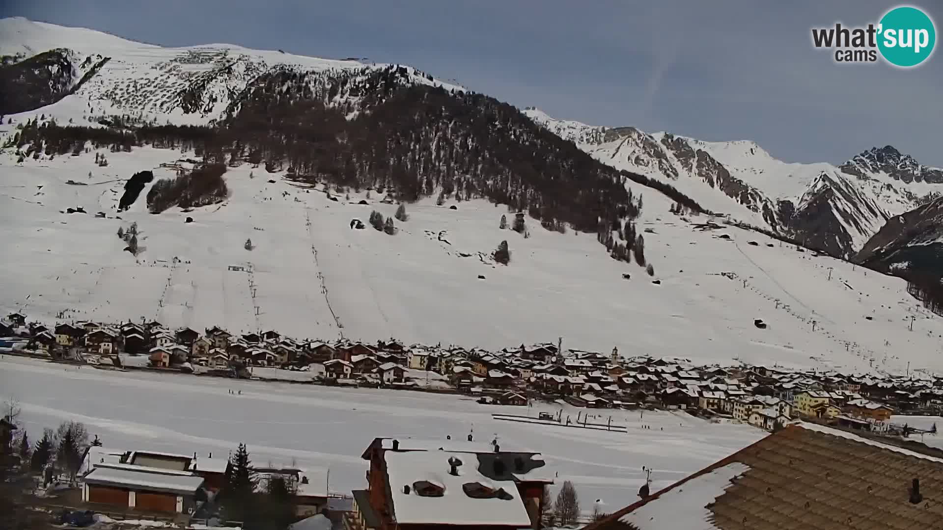 Superbe web camera Livigno, vue panoramique depuis l’hôtel Teola