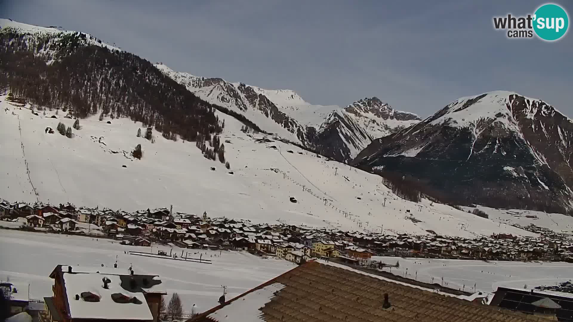 Increíble webcam de Livigno, vista panorámica desde el hotel Teola