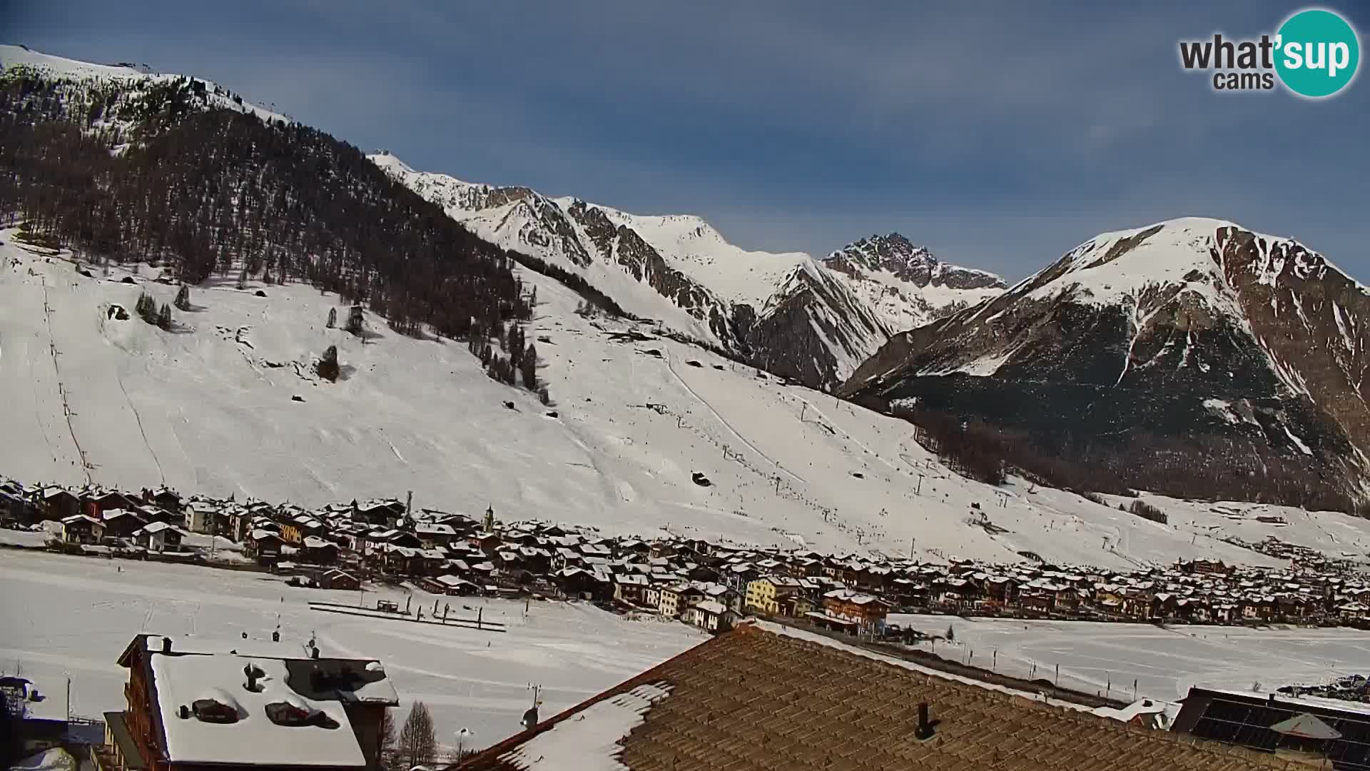 Increíble webcam de Livigno, vista panorámica desde el hotel Teola