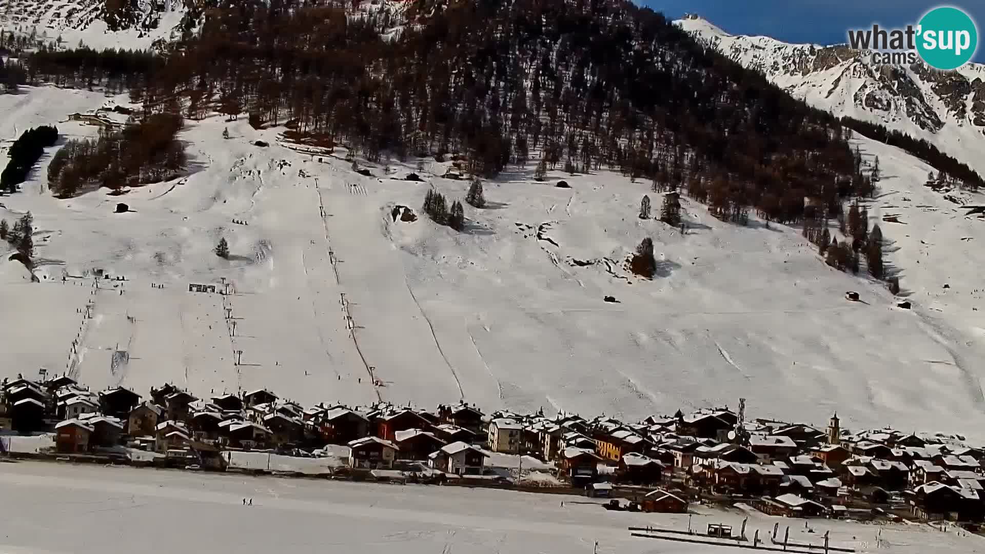 Superbe web camera Livigno, vue panoramique depuis l’hôtel Teola