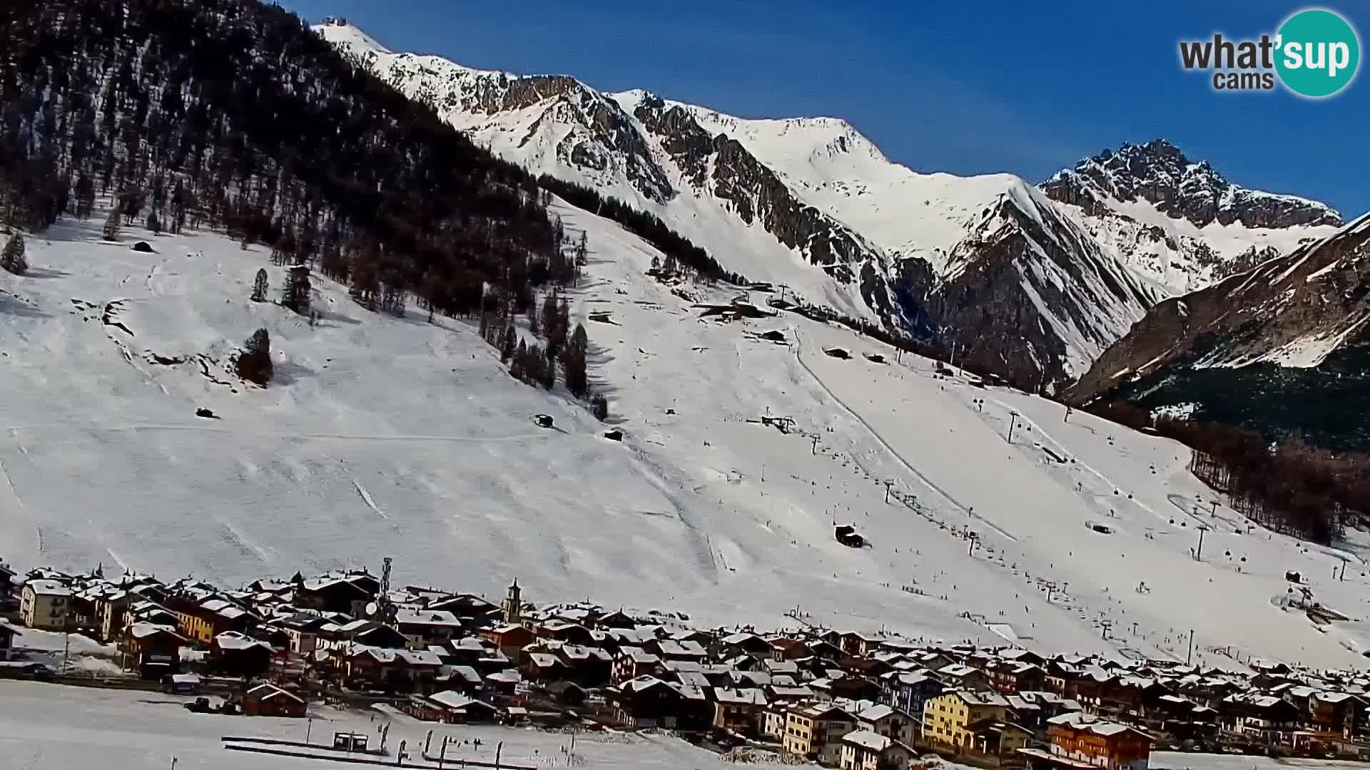 Superbe web camera Livigno, vue panoramique depuis l’hôtel Teola