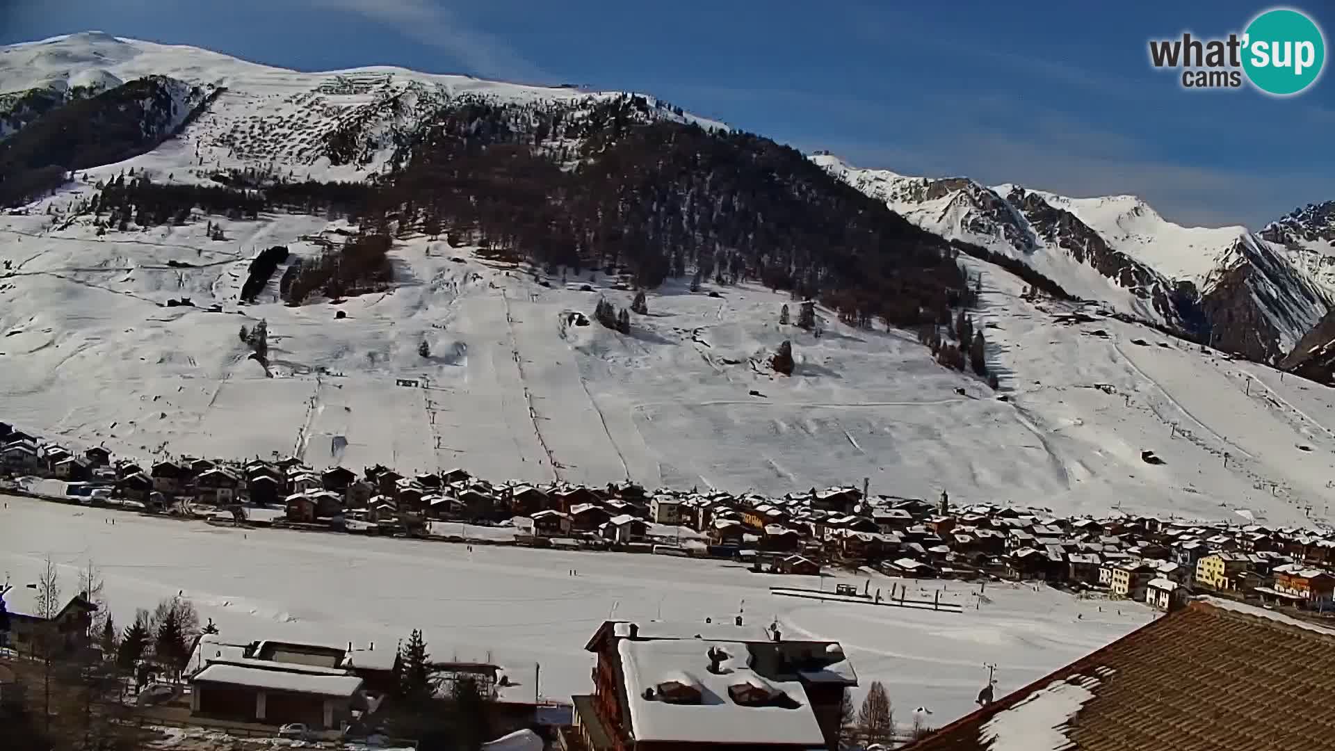 Amazing Livigno webcam panorama view from hotel Teola