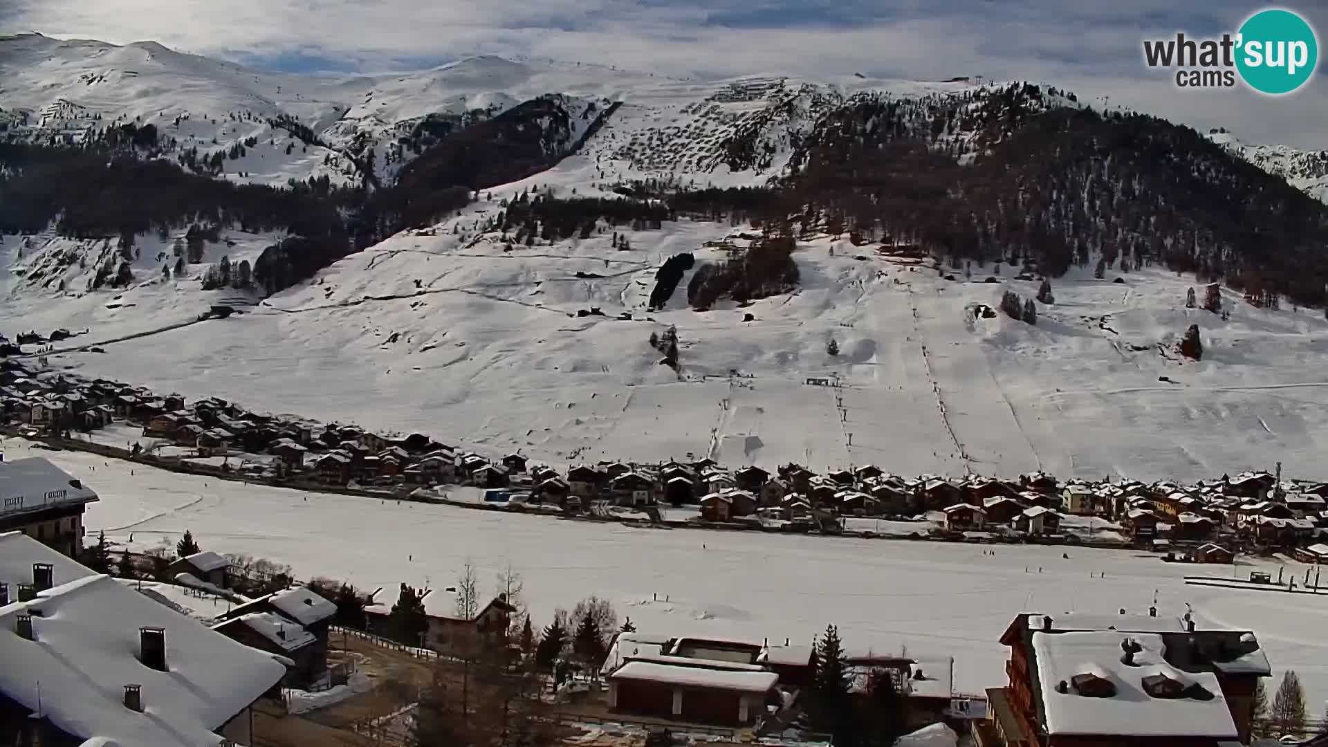 Increíble webcam de Livigno, vista panorámica desde el hotel Teola