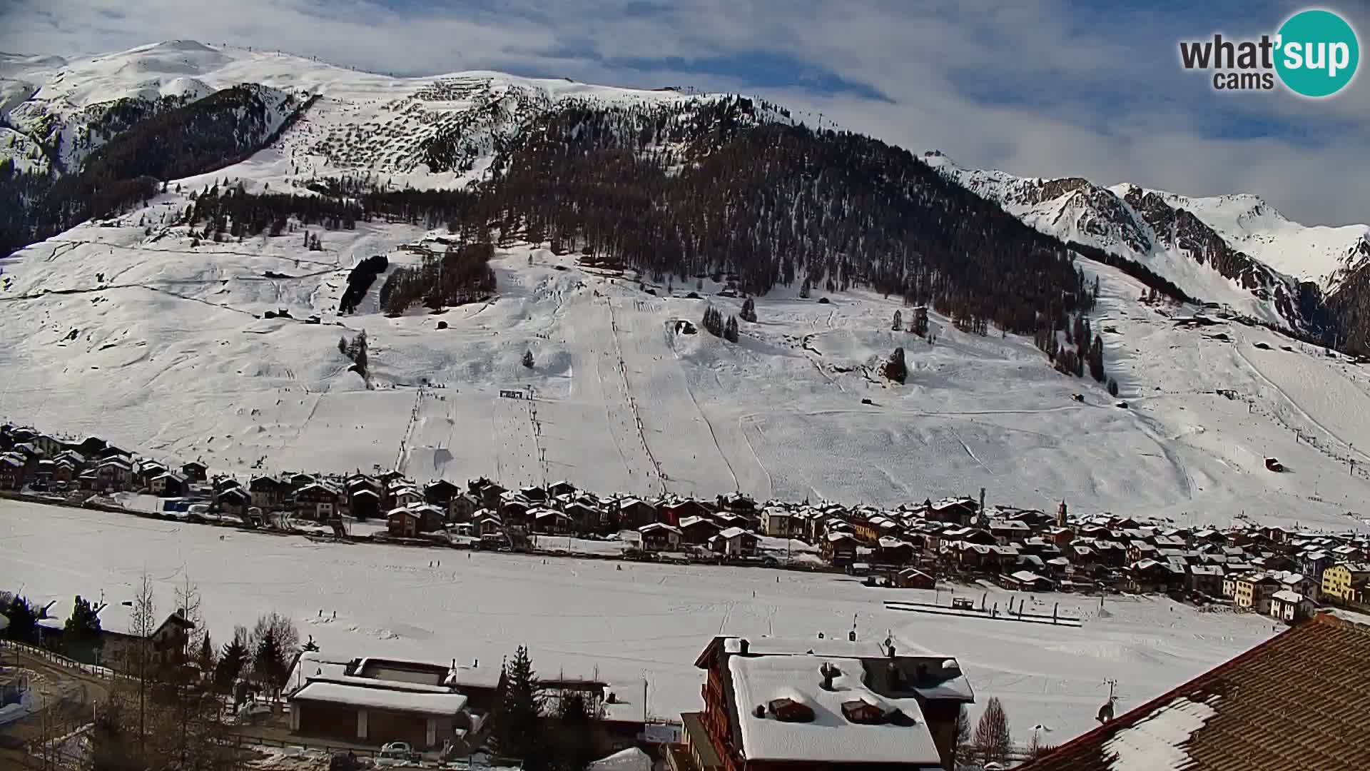 Increíble webcam de Livigno, vista panorámica desde el hotel Teola