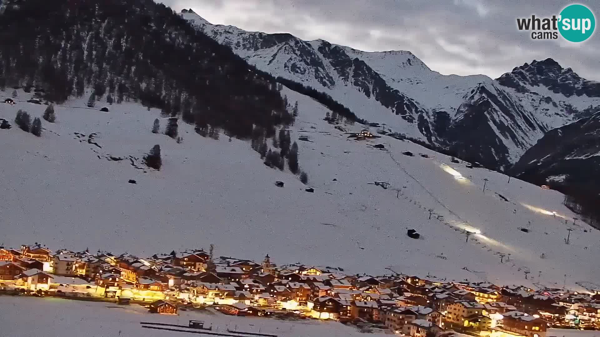 Superbe web camera Livigno, vue panoramique depuis l’hôtel Teola