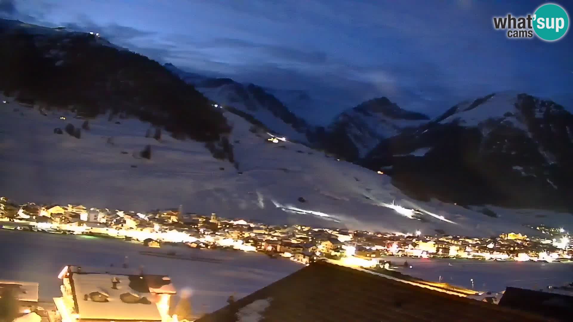 Superbe web camera Livigno, vue panoramique depuis l’hôtel Teola