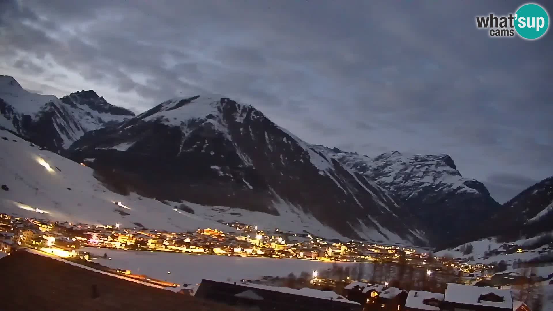 Superbe web camera Livigno, vue panoramique depuis l’hôtel Teola