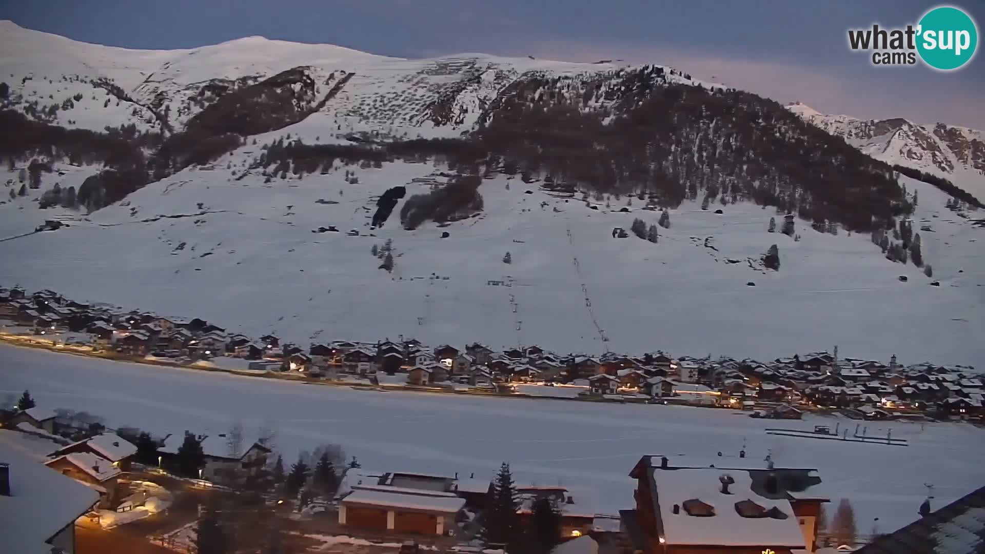 Superbe web camera Livigno, vue panoramique depuis l’hôtel Teola