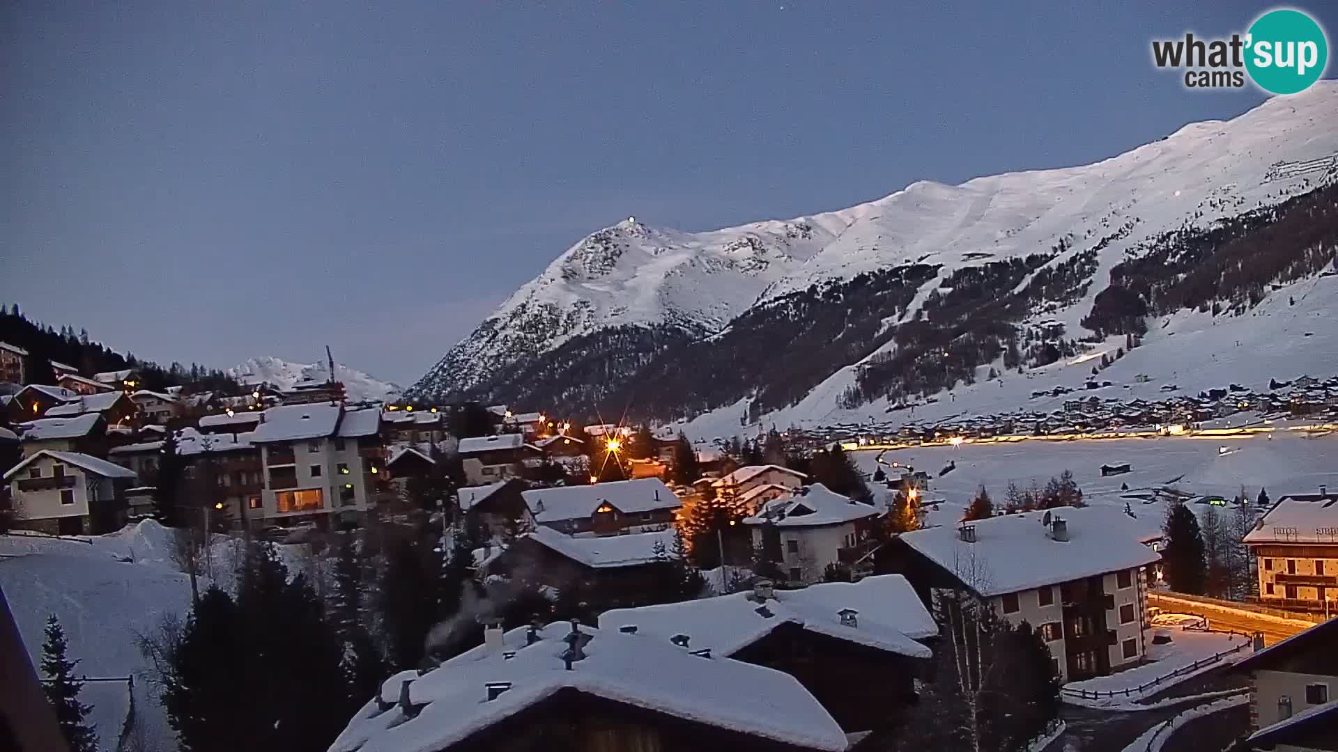 Amazing Livigno webcam panorama view from hotel Teola