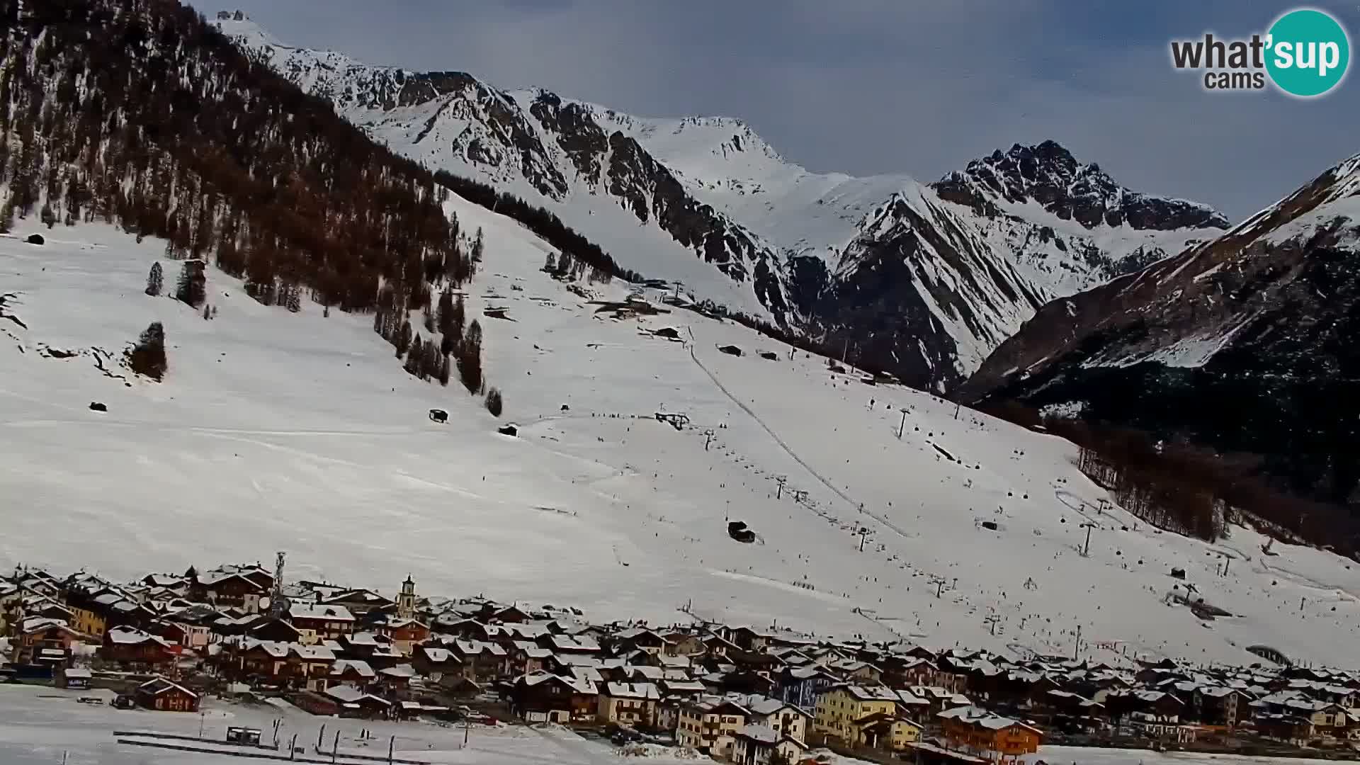 Superbe web camera Livigno, vue panoramique depuis l’hôtel Teola