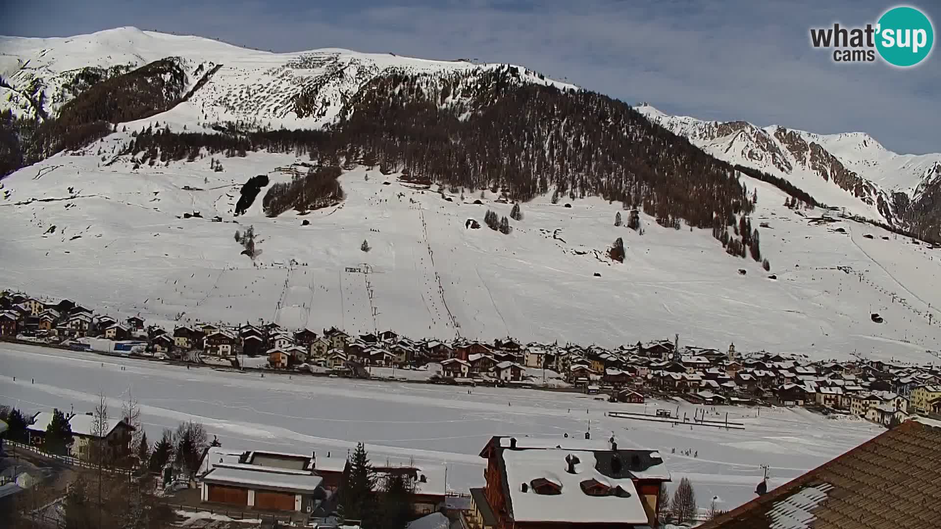 Increíble webcam de Livigno, vista panorámica desde el hotel Teola