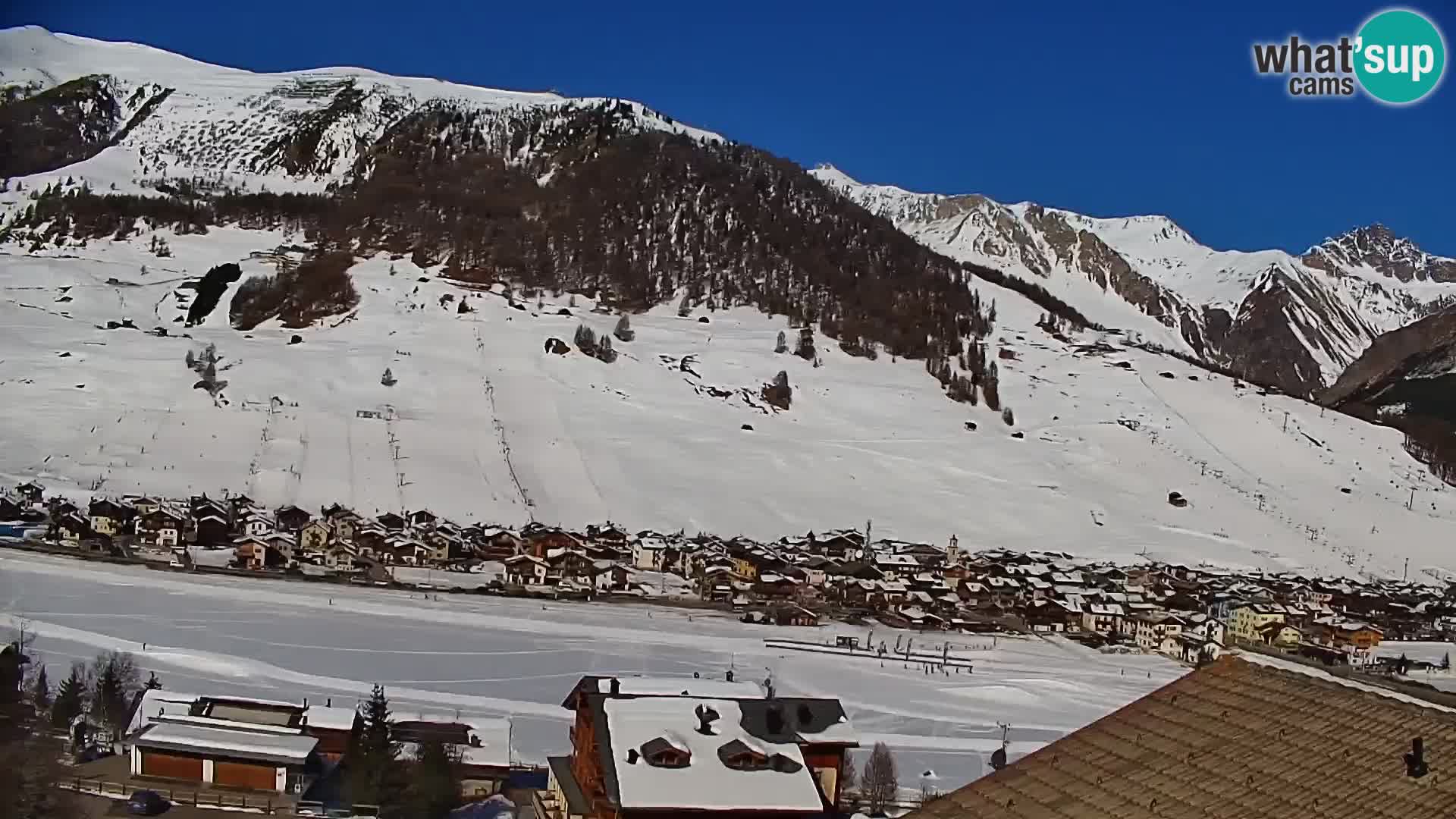 Superbe web camera Livigno, vue panoramique depuis l’hôtel Teola