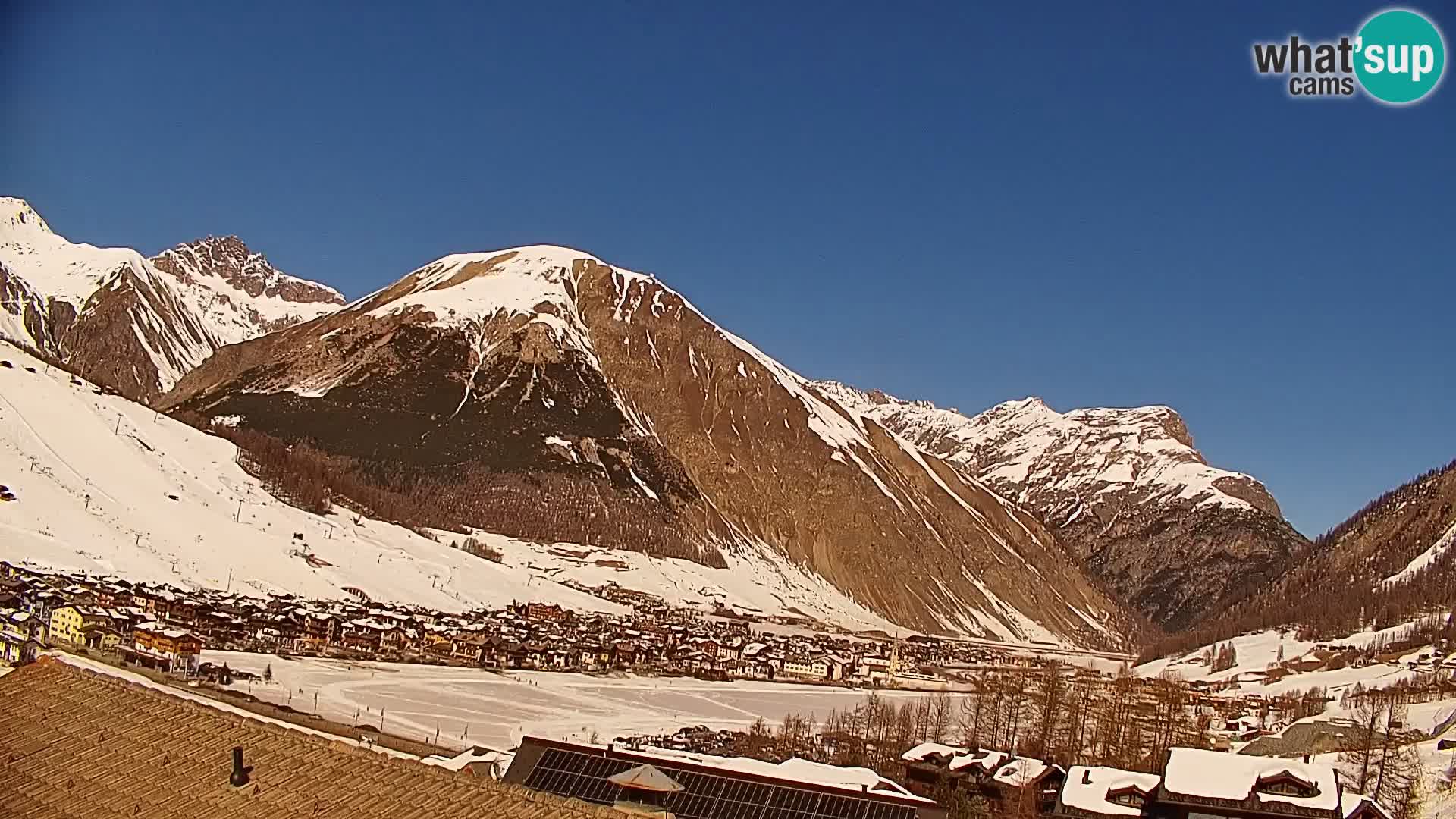 Superbe web camera Livigno, vue panoramique depuis l’hôtel Teola