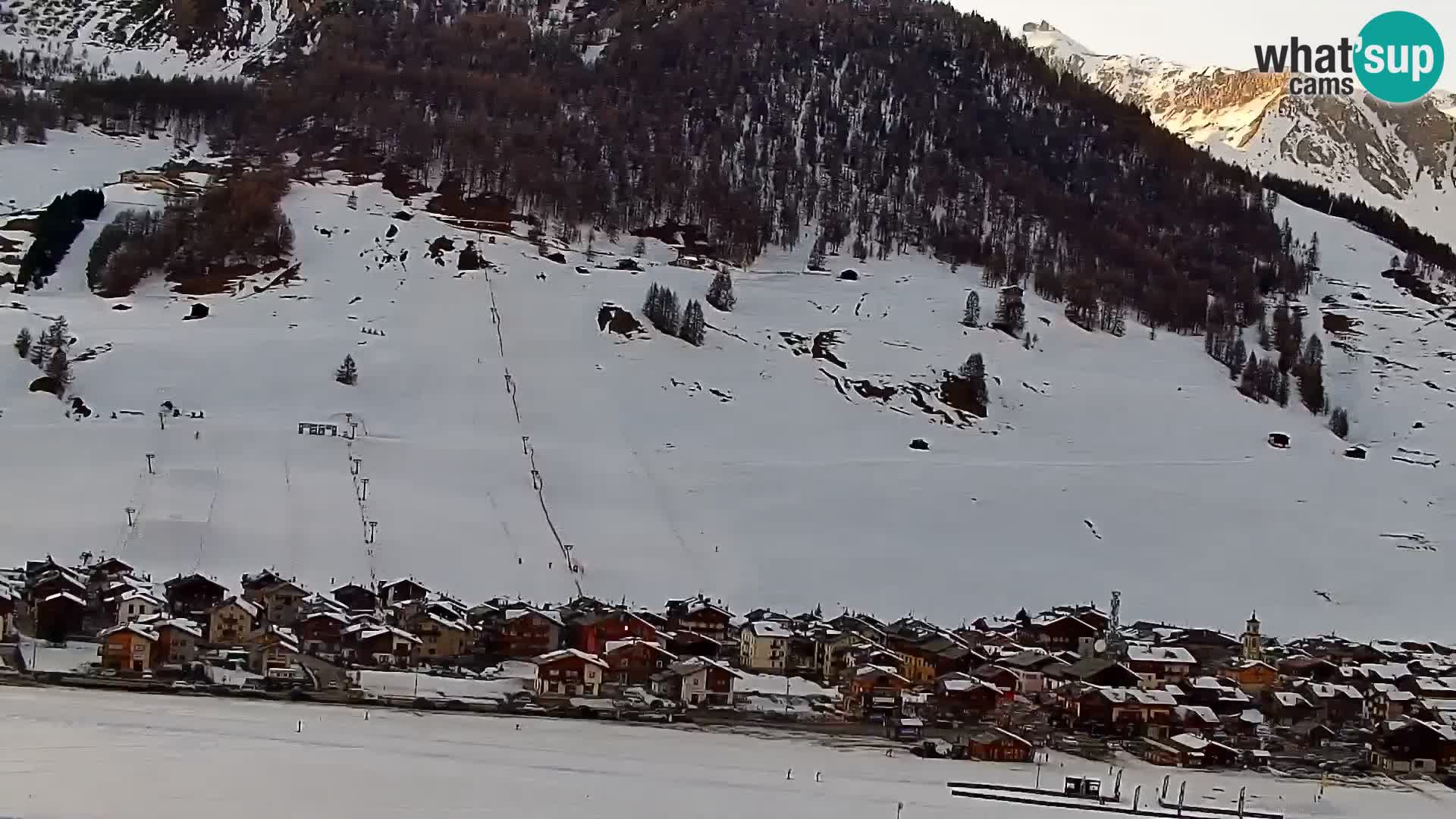 Superbe web camera Livigno, vue panoramique depuis l’hôtel Teola