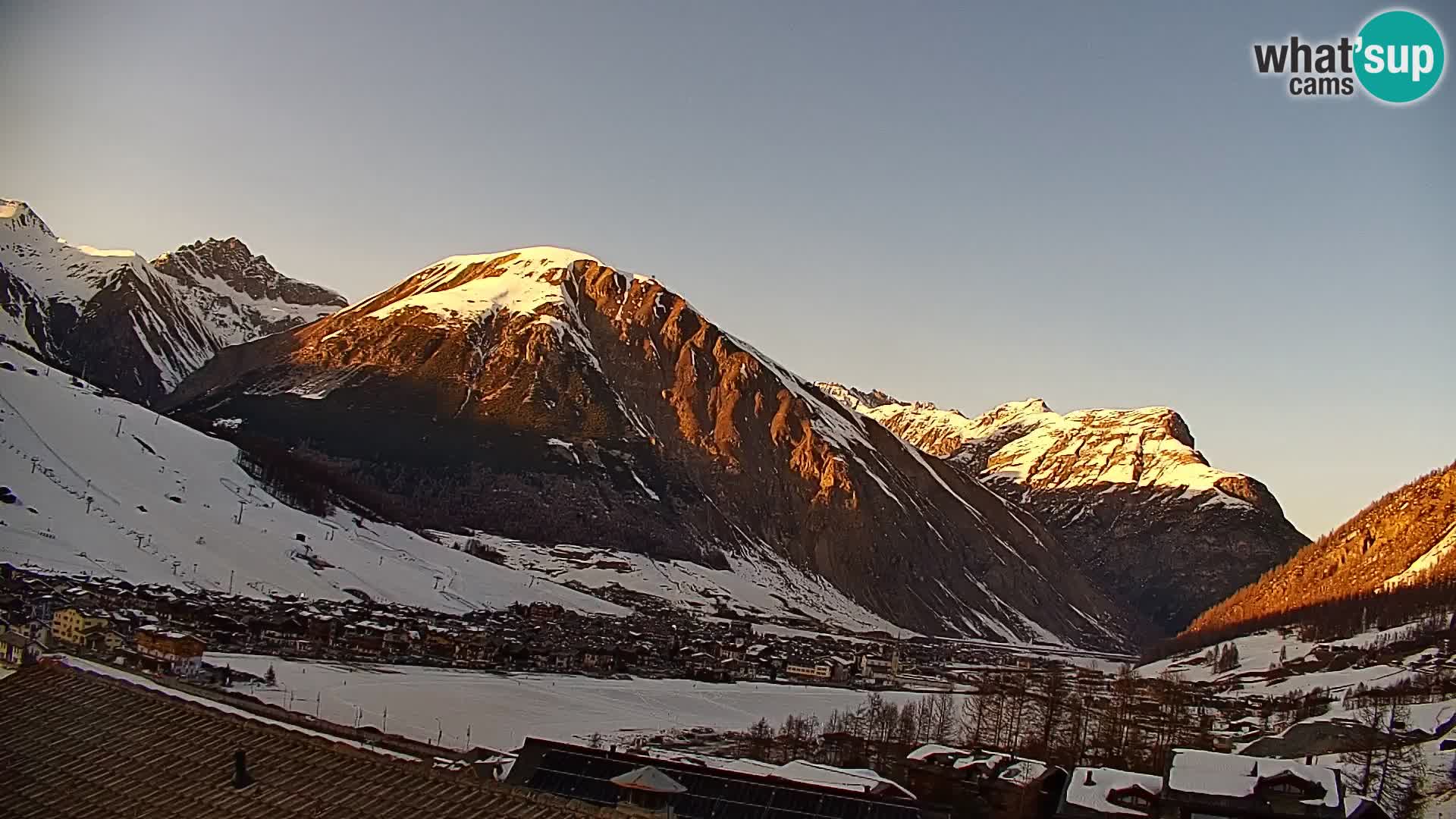 Increíble webcam de Livigno, vista panorámica desde el hotel Teola