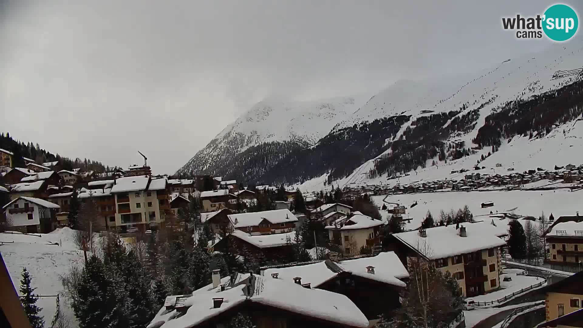 Stupenda webcam Livigno, vista panoramica dall’hotel Teola