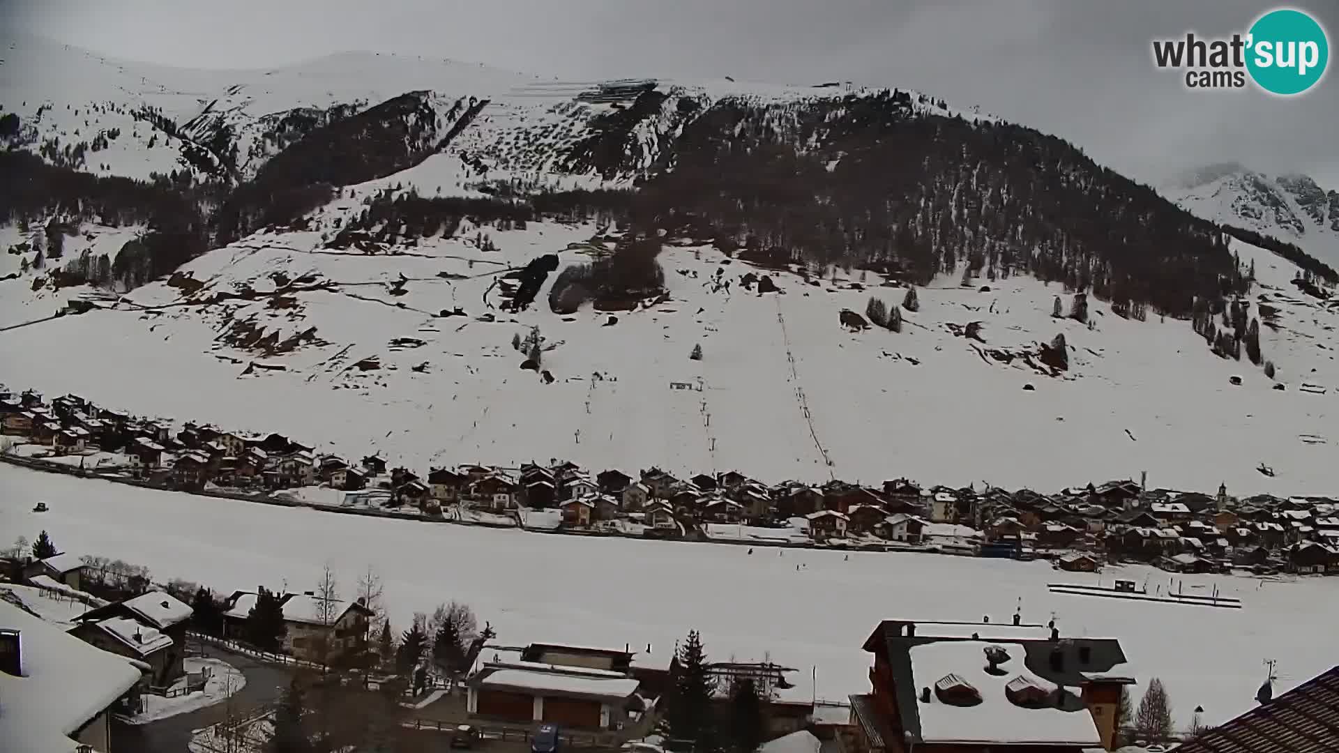 Superbe web camera Livigno, vue panoramique depuis l’hôtel Teola