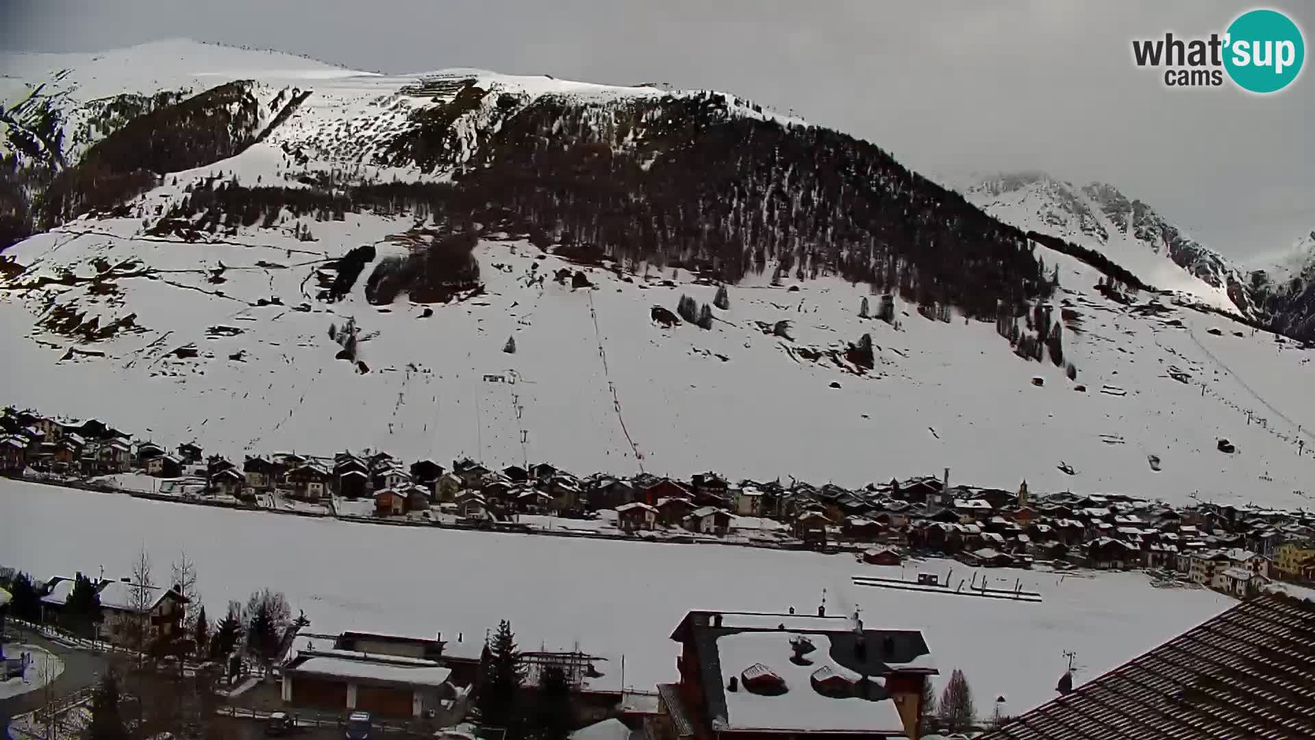 Superbe web camera Livigno, vue panoramique depuis l’hôtel Teola