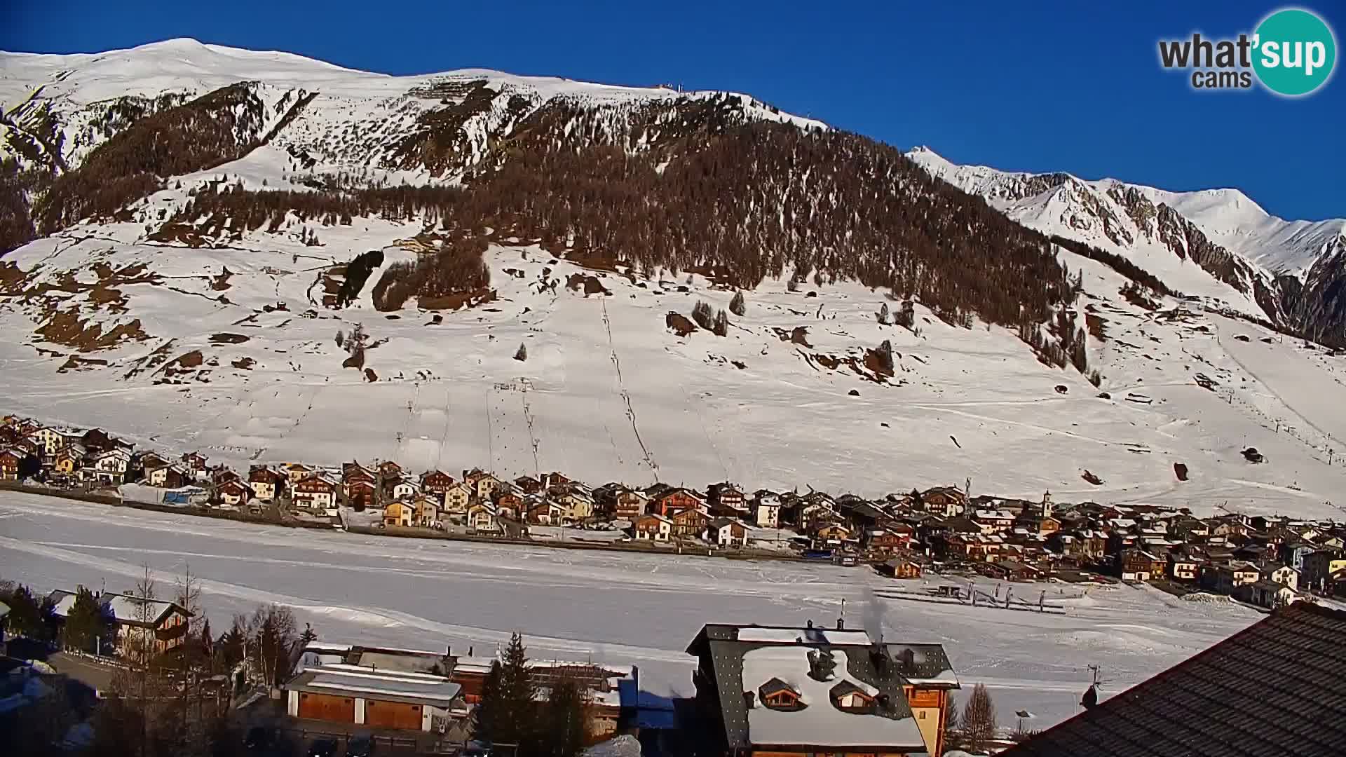 Superbe web camera Livigno, vue panoramique depuis l’hôtel Teola