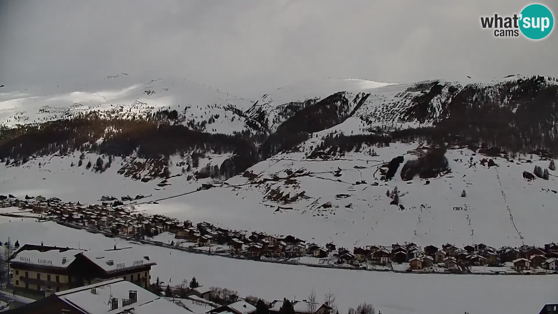 Superbe web camera Livigno, vue panoramique depuis l’hôtel Teola