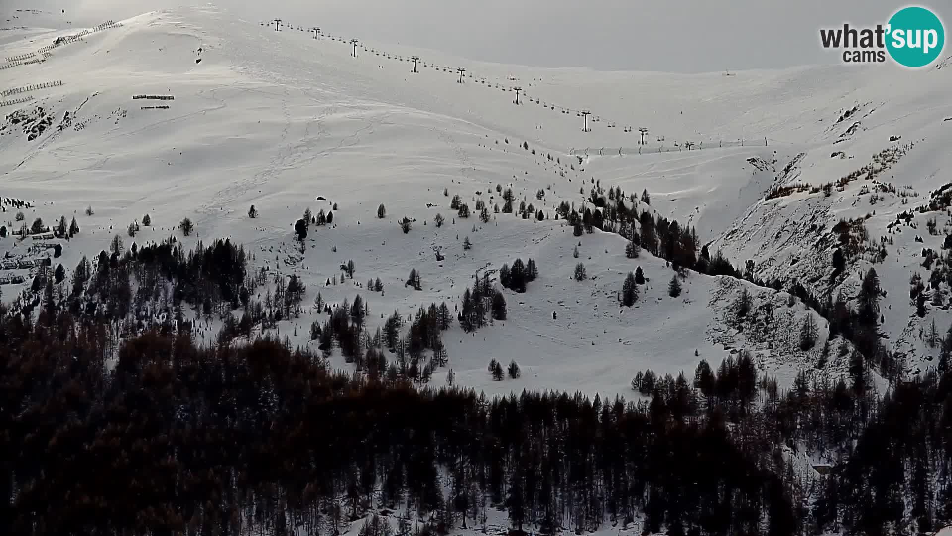 Increíble webcam de Livigno, vista panorámica desde el hotel Teola