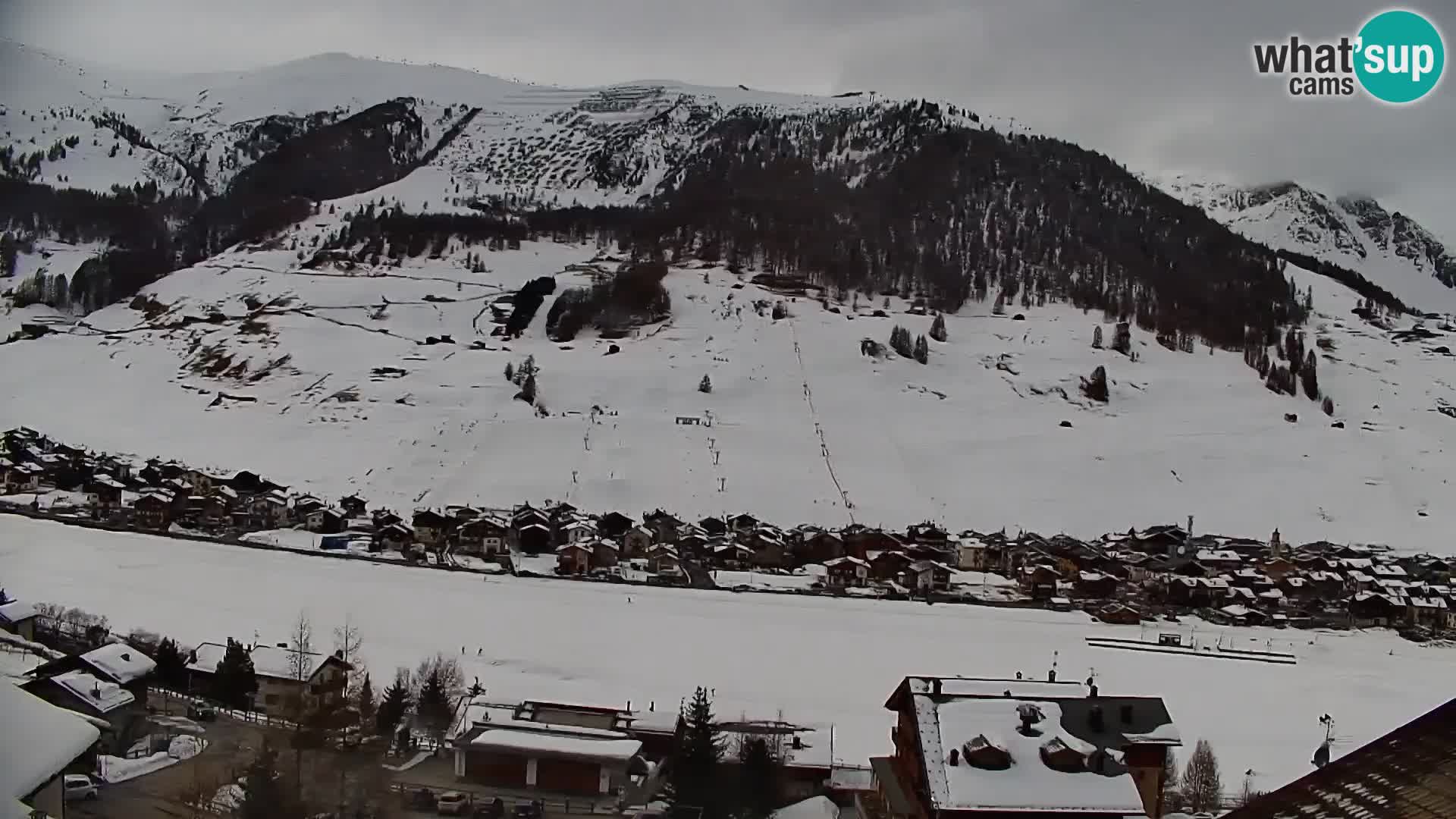 Amazing Livigno webcam panorama view from hotel Teola