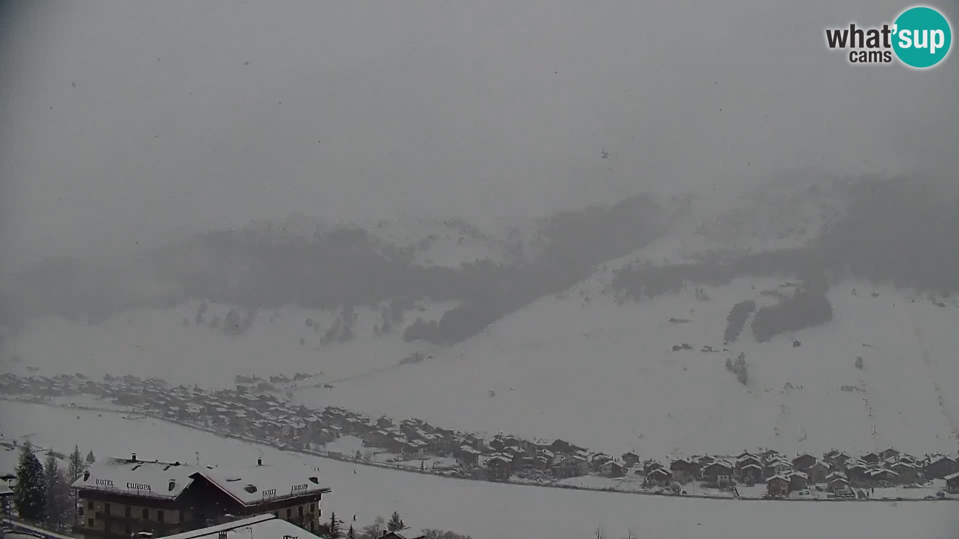 Erstaunliche Livigno Kamera, Panoramablick vom Hotel Teola