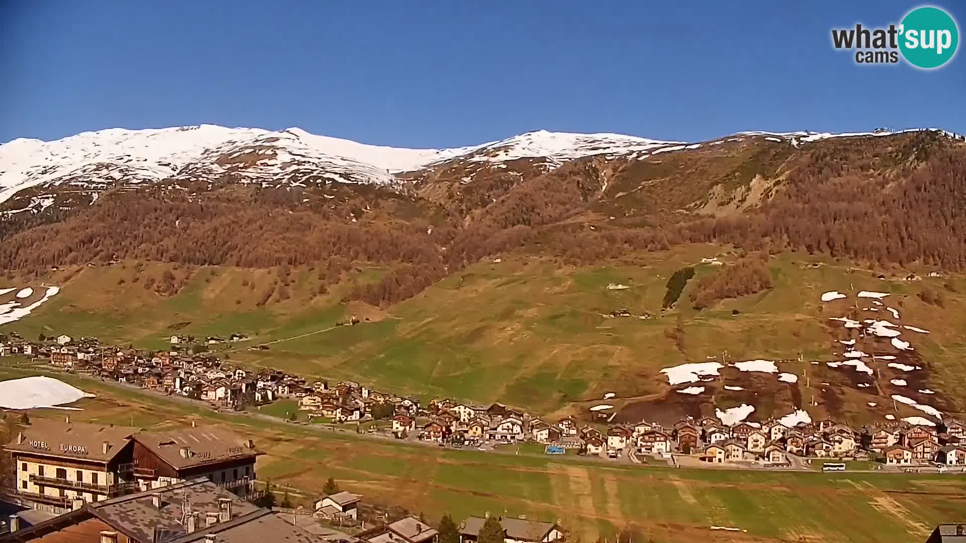 Increíble webcam de Livigno, vista panorámica desde el hotel Teola