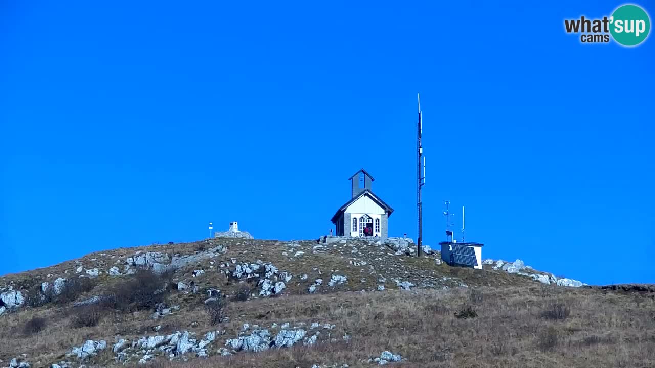 Matajur Webcam | Dom auf dem Matajure