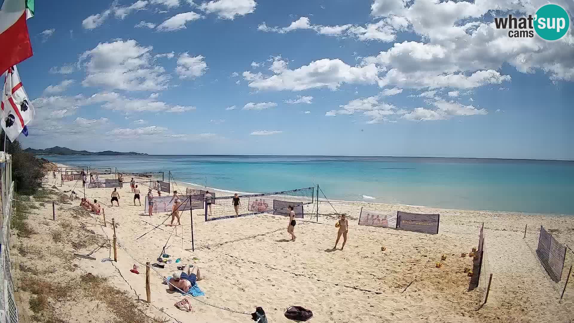Webcam Piscina Rei – Vista live da Costa Rei, Muravera