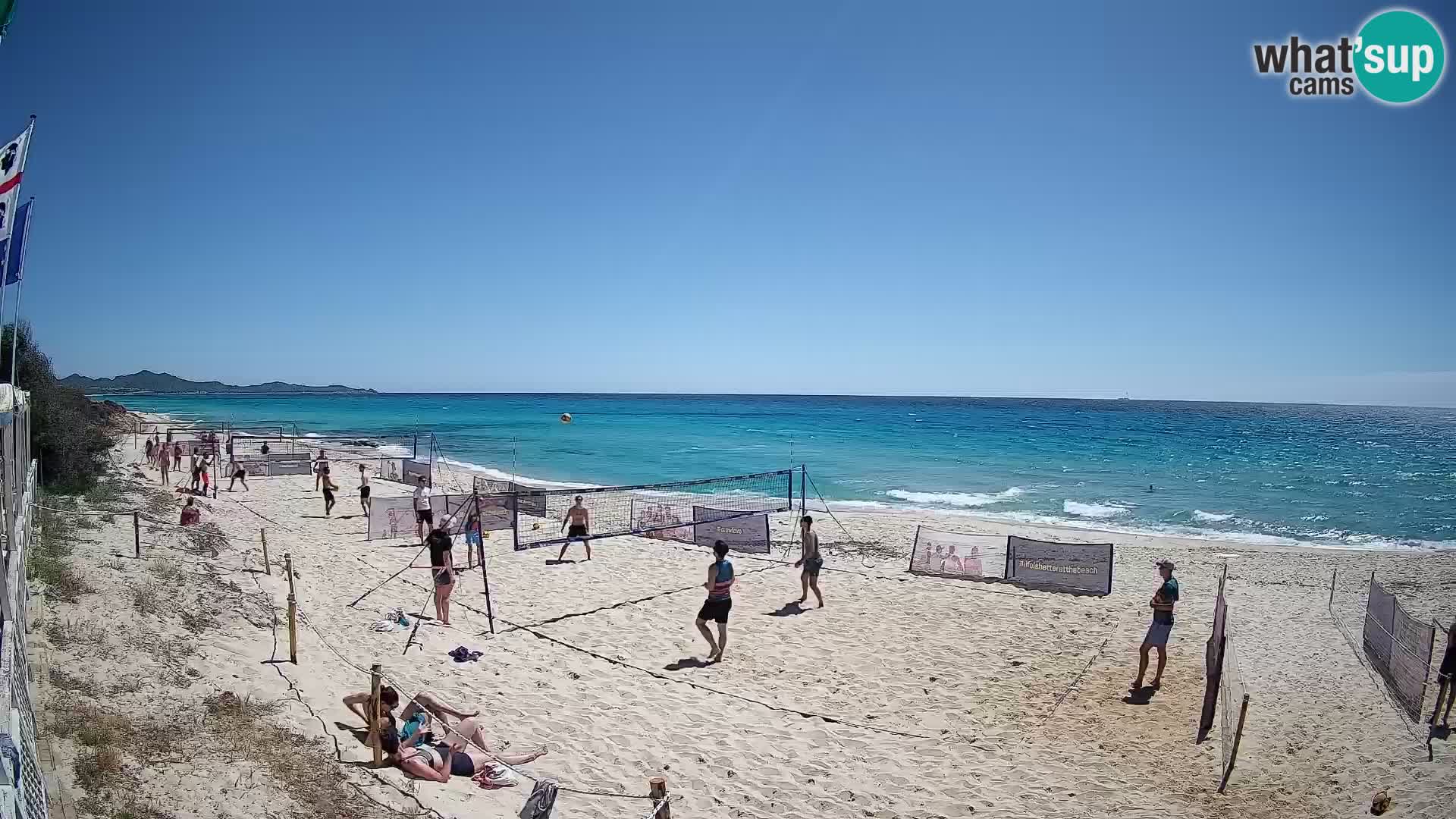 Webcam Piscina Rei – Vista live da Costa Rei, Muravera