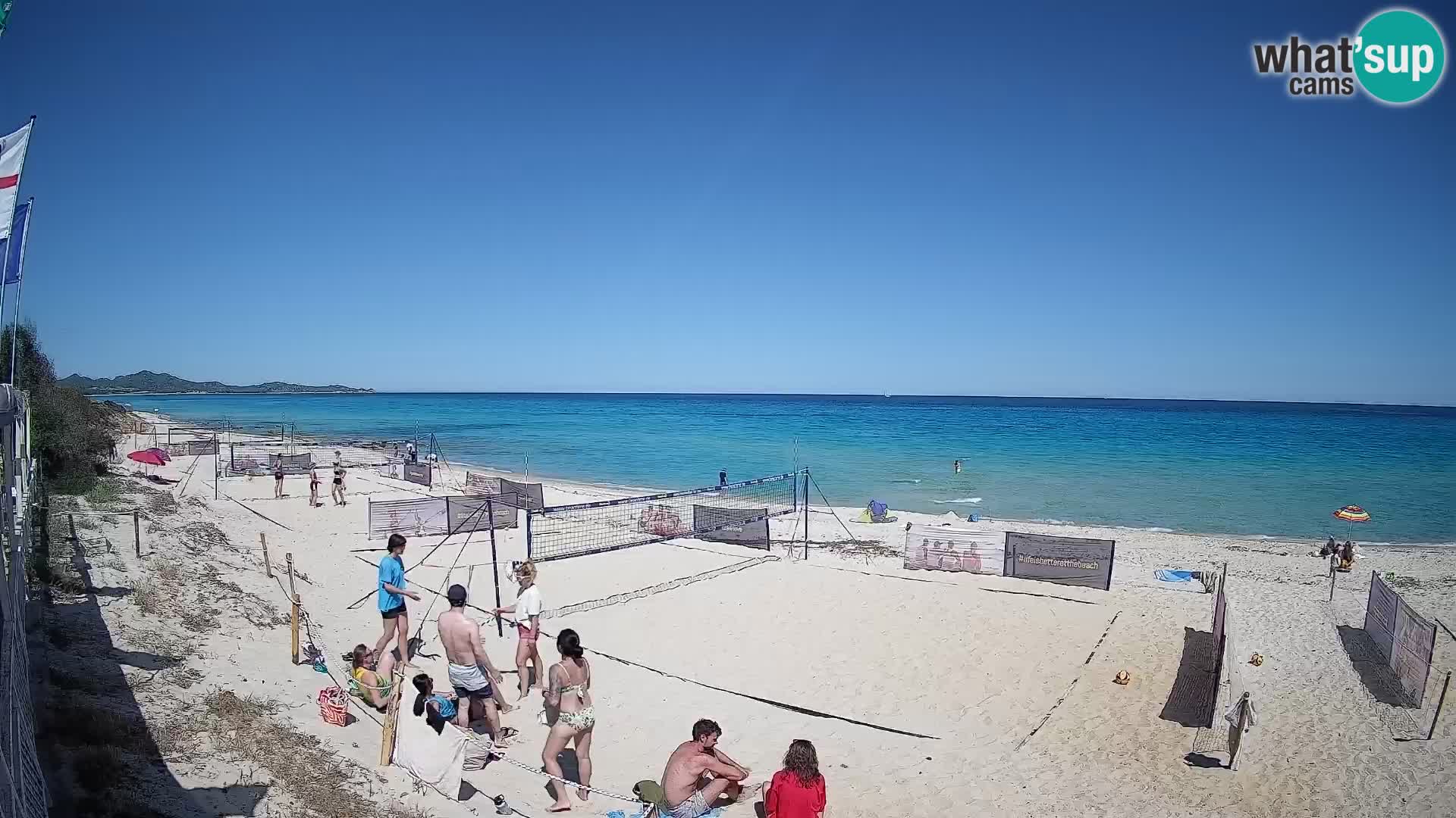 Webcam Piscina Rei – Vista live da Costa Rei, Muravera