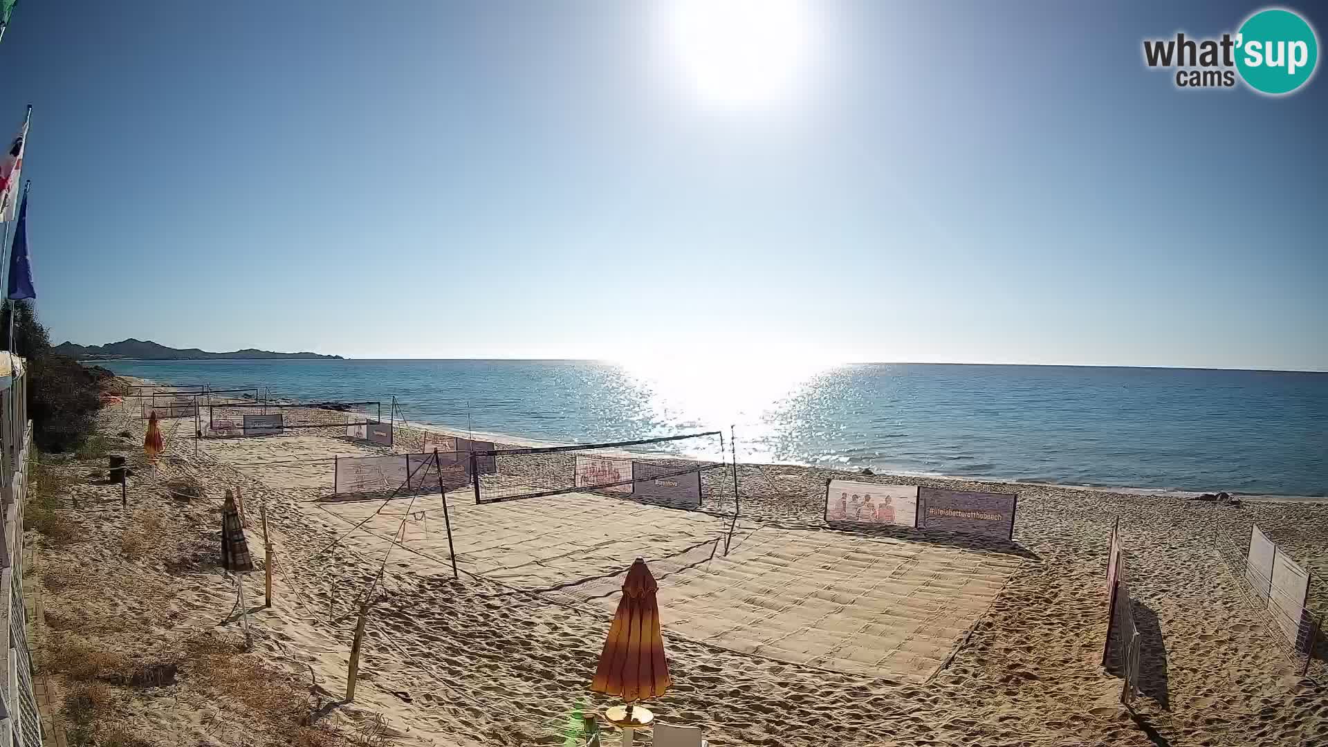 Webcam Piscina Rei – Vista live da Costa Rei, Muravera