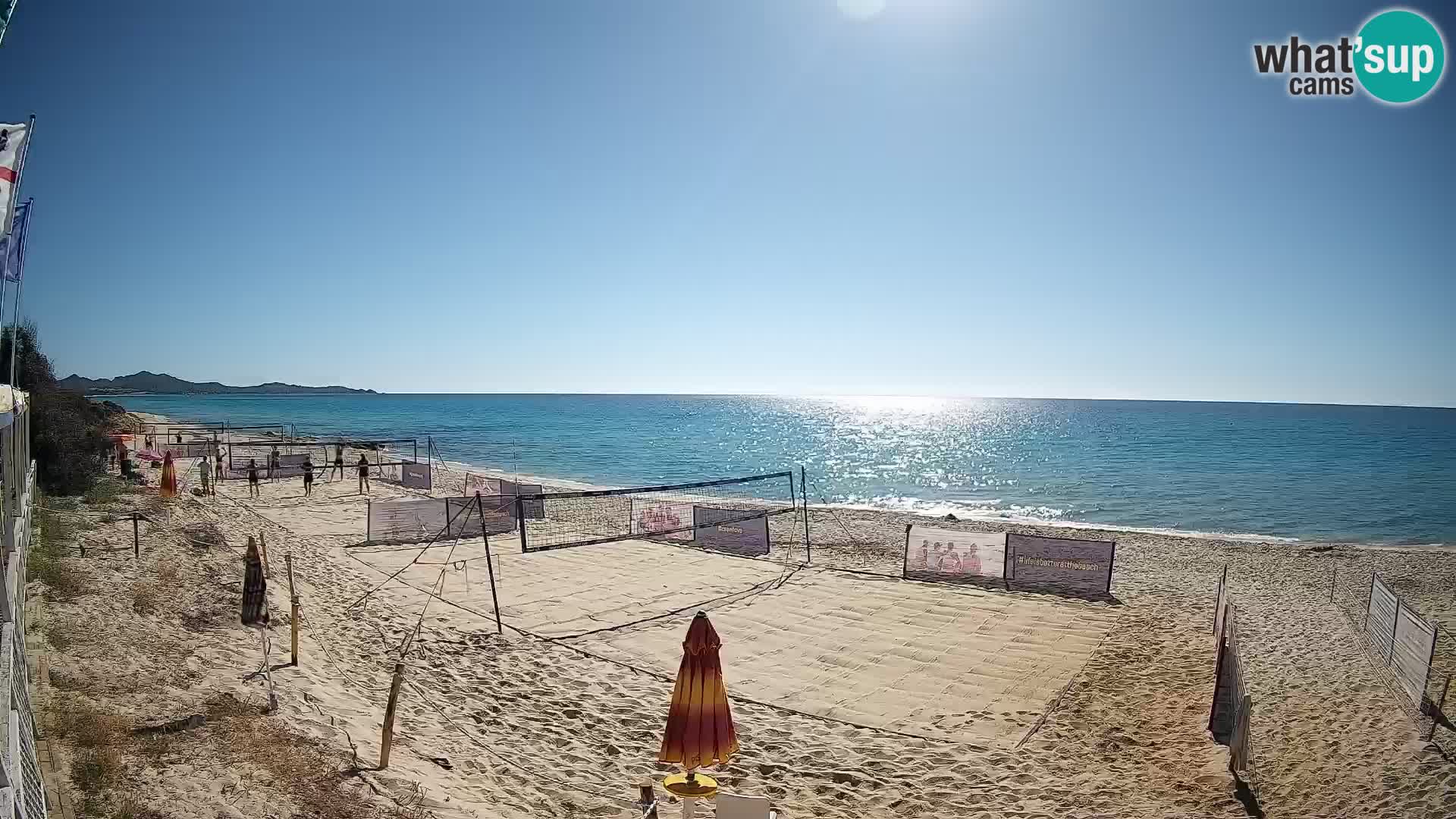 Webcam Piscina Rei – Vista live da Costa Rei, Muravera