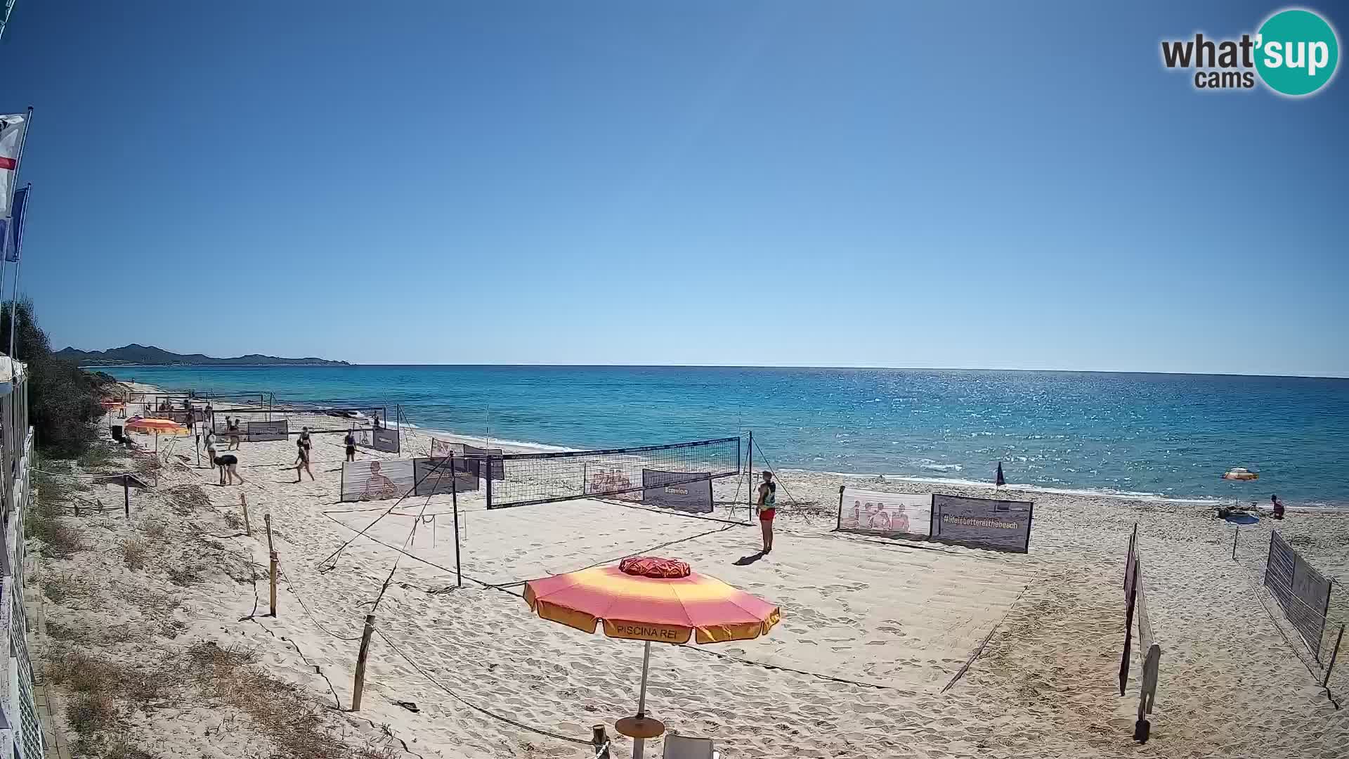 Webcam Piscina Rei – Vista live da Costa Rei, Muravera