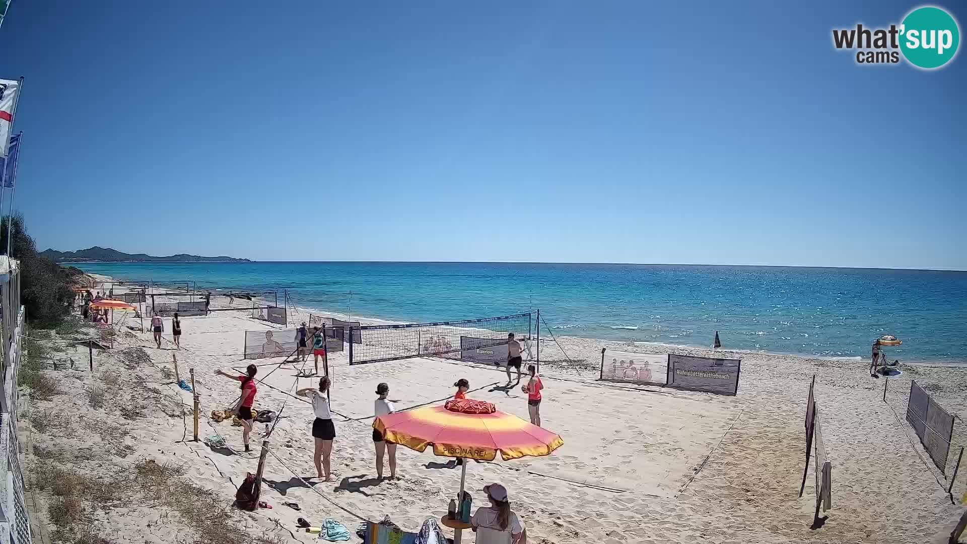 Webcam Piscina Rei – Vista live da Costa Rei, Muravera