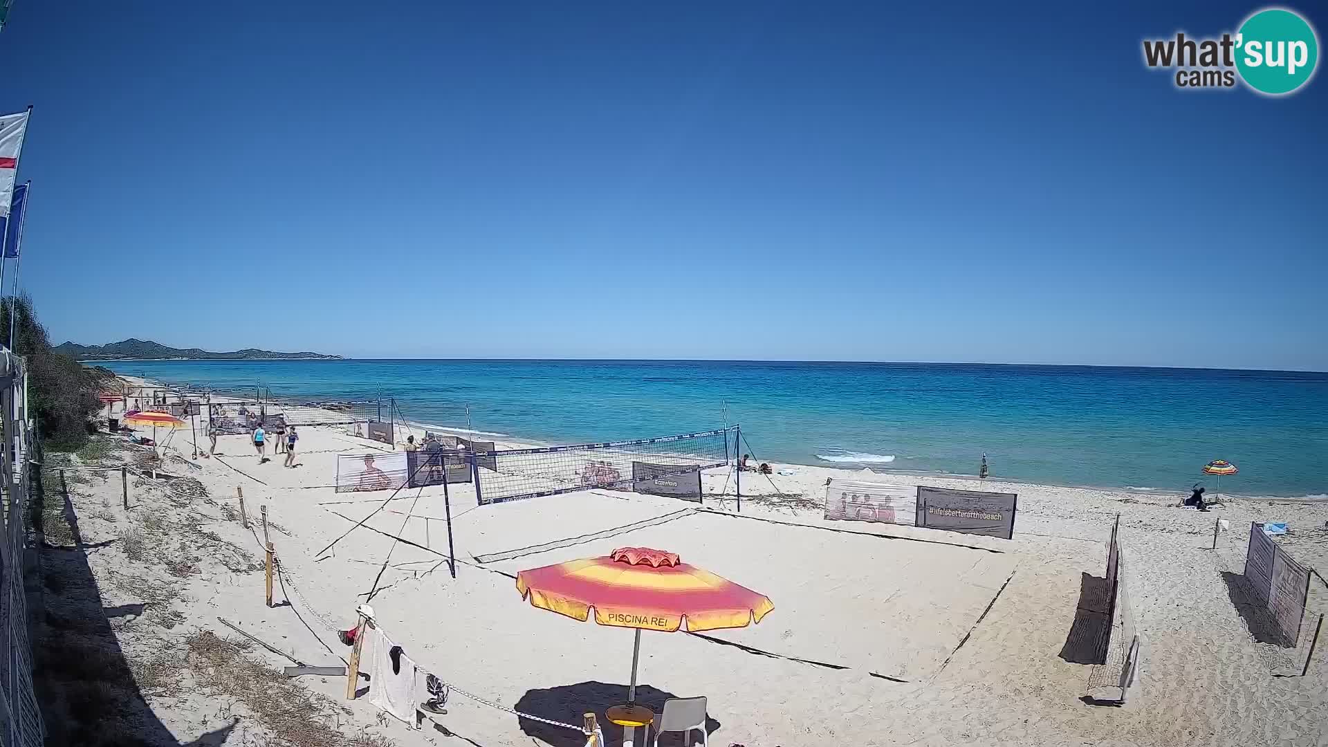 Webcam Piscina Rei – Vue en direct depuis Costa Rei, Muravera